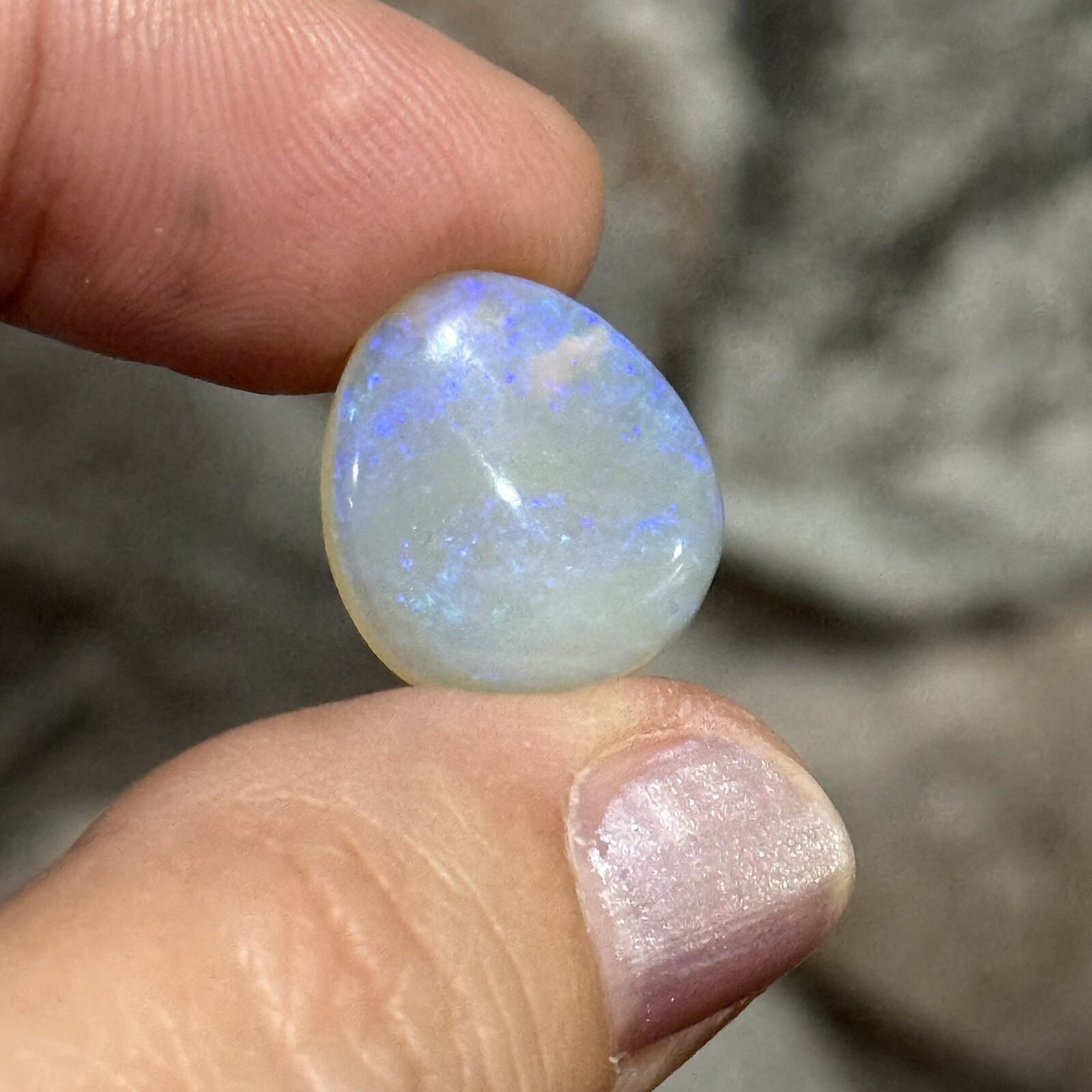 7.1ct 16.7x15x4.7mm Fine Australian Crystal Pipe Jelly Opal Cabochon Gem