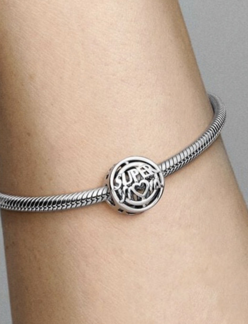 Pandora Super Mom My Hero Openwork Charm #792644C00 * SEALED * RETIRED *