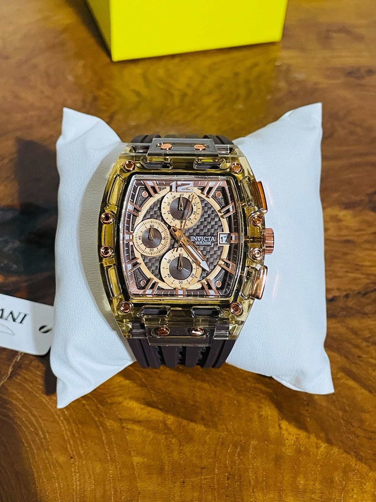Invicta S1 Rally Chronograph Watch with Brown Carbon Fiber Dial 70143