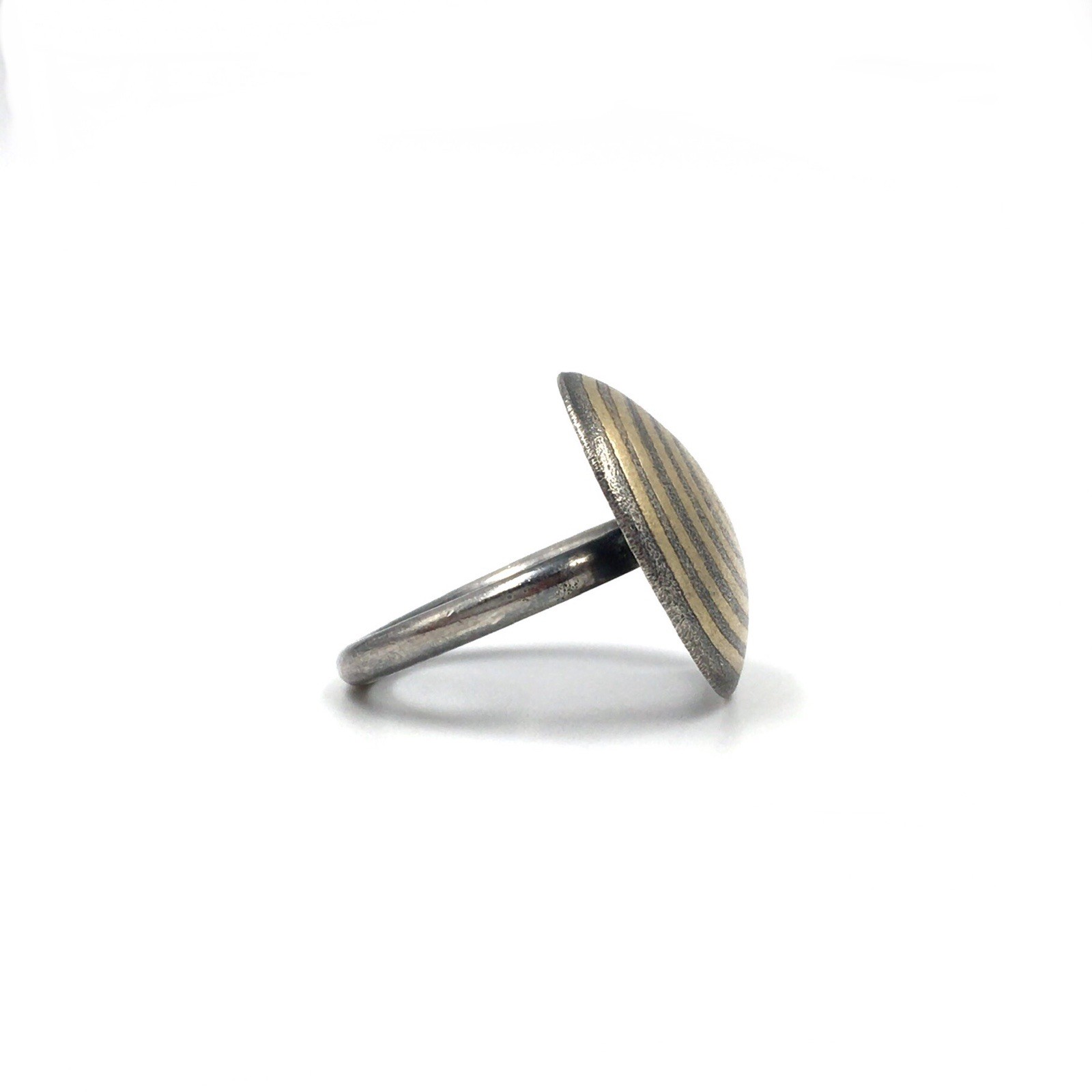 925 Silver Ring Scandinavian Designer Jewellery Round Spiral 17.2mm / 54