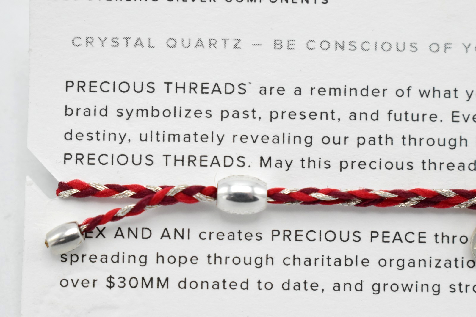 Lot of 50 Alex and Ani Precious Threads Earth Sultry Sterling & Quartz Bracelets