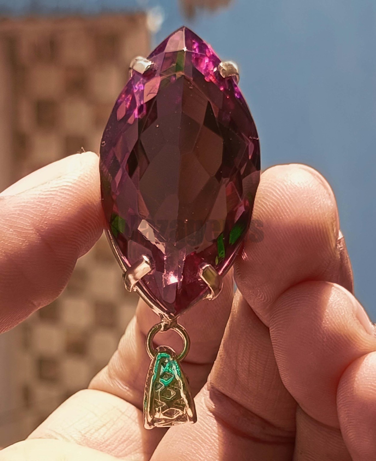 105Ct Natural Color Change Alexandrite Marquise Cut Certified Loose Gemstone 6k