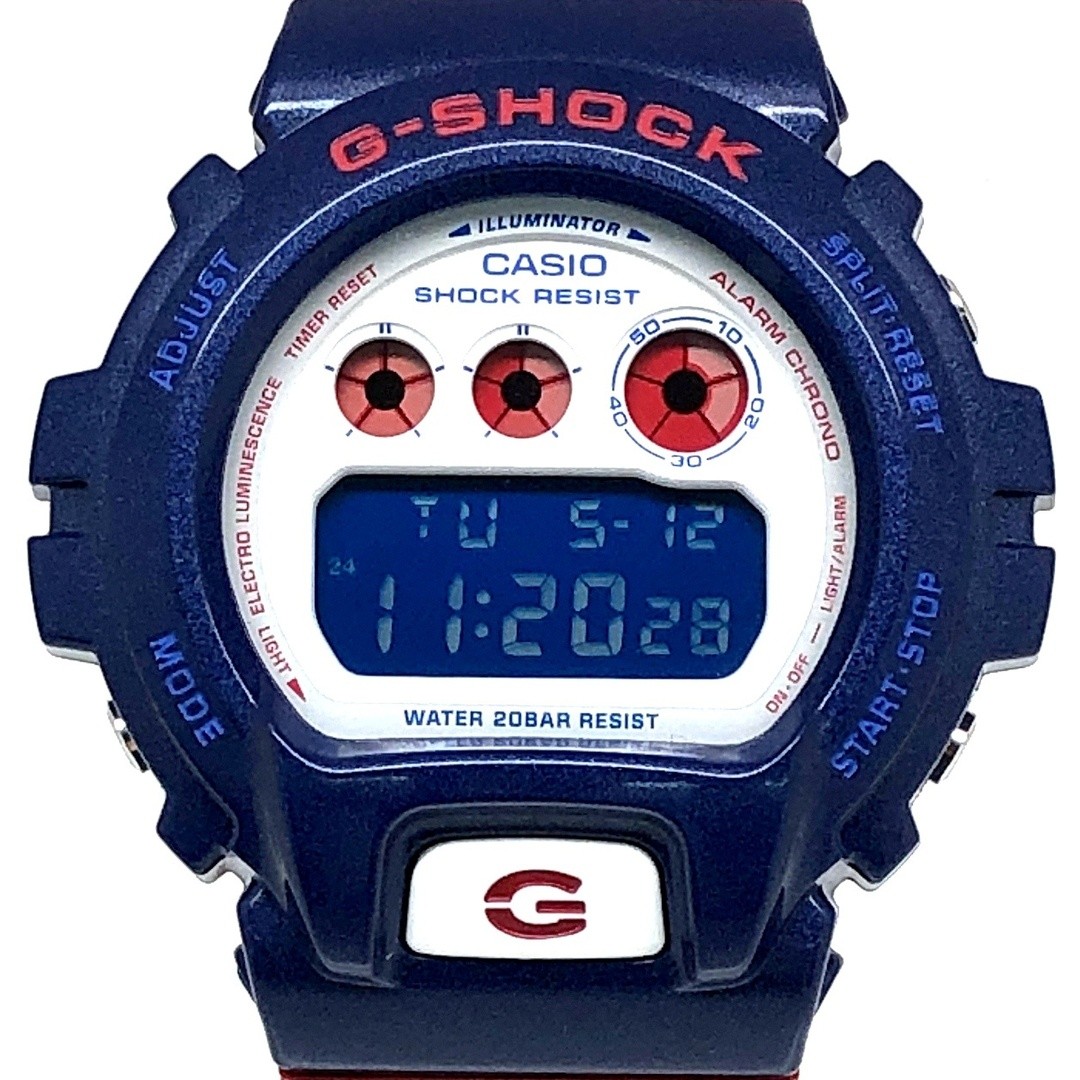G-Shock DW 6900AC 2 blue red series glossy paint color LCD 3rd graphic stars and