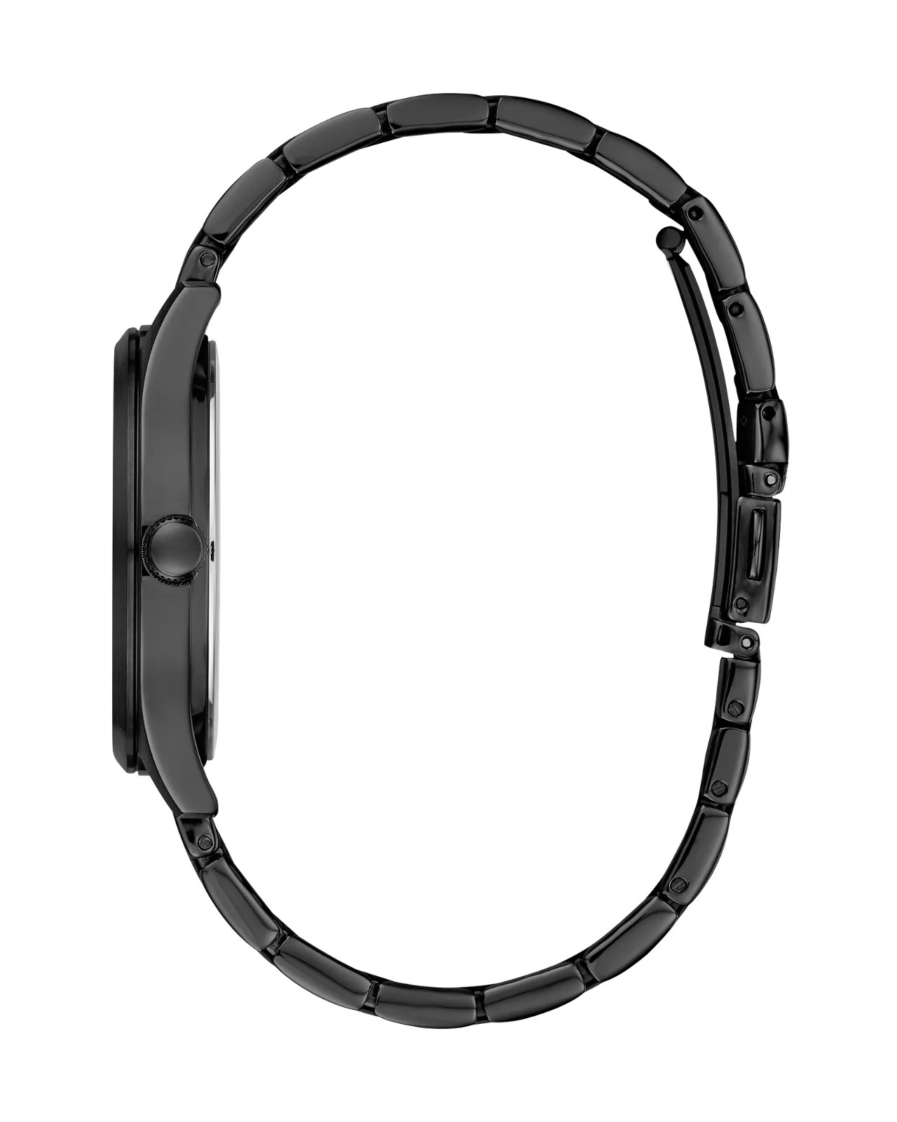 Caravelle by BuMin Max 41mm Black Stainless Steel Case, Black Stainless 45C116