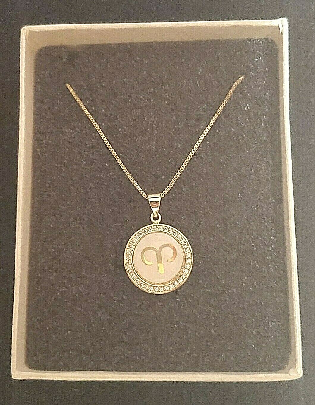Aries Necklace Horoscope Zodiac Astrology Constellations Rhinestones
