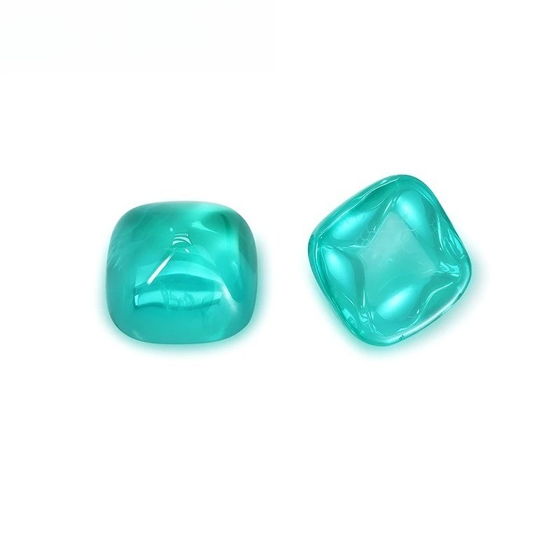 Lab Grown Paraiba Sugar Tower Cut Gemstone 0.5-10ct AGL for Fine Jewelry DIY