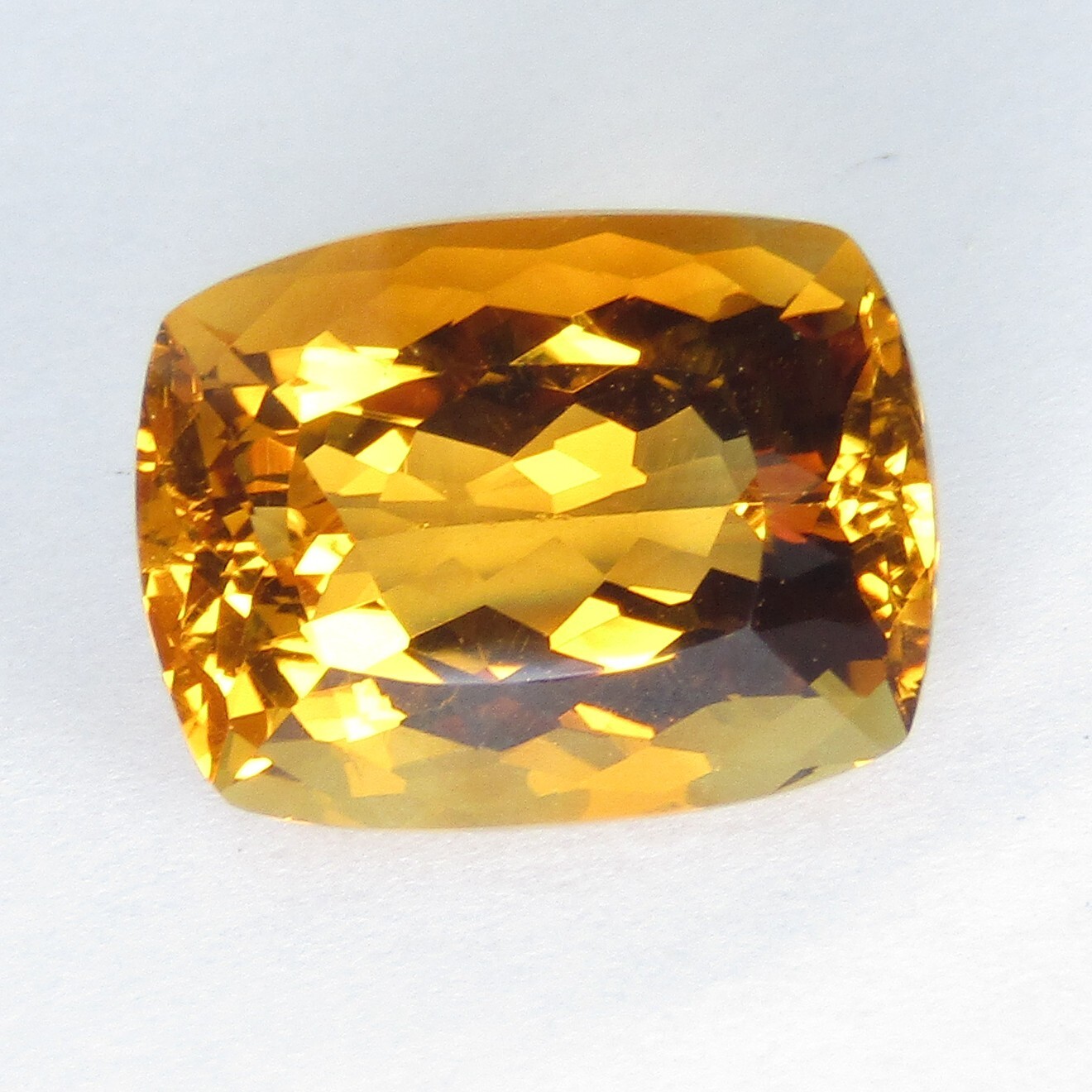 5.05Cts Fabulous Natural Citrine 11.9x9mm Cushion Cut Loose Brazil Gemstone–VDO