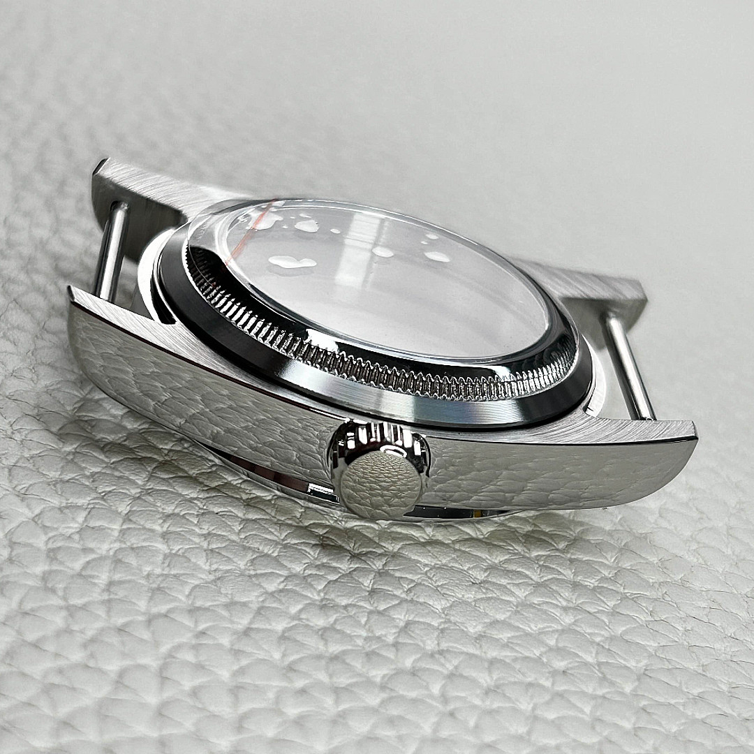 36mm Silver Explore Watch Case Stainless Steel Fit NH35 NH36 Movment 28.5mm Dial
