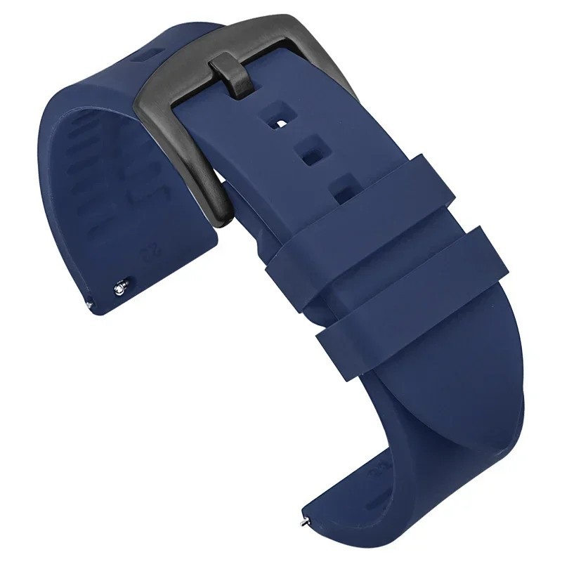 18mm 20mm 22mm Soft Silicone Watch Band Divers Replacement Strap Quick Release