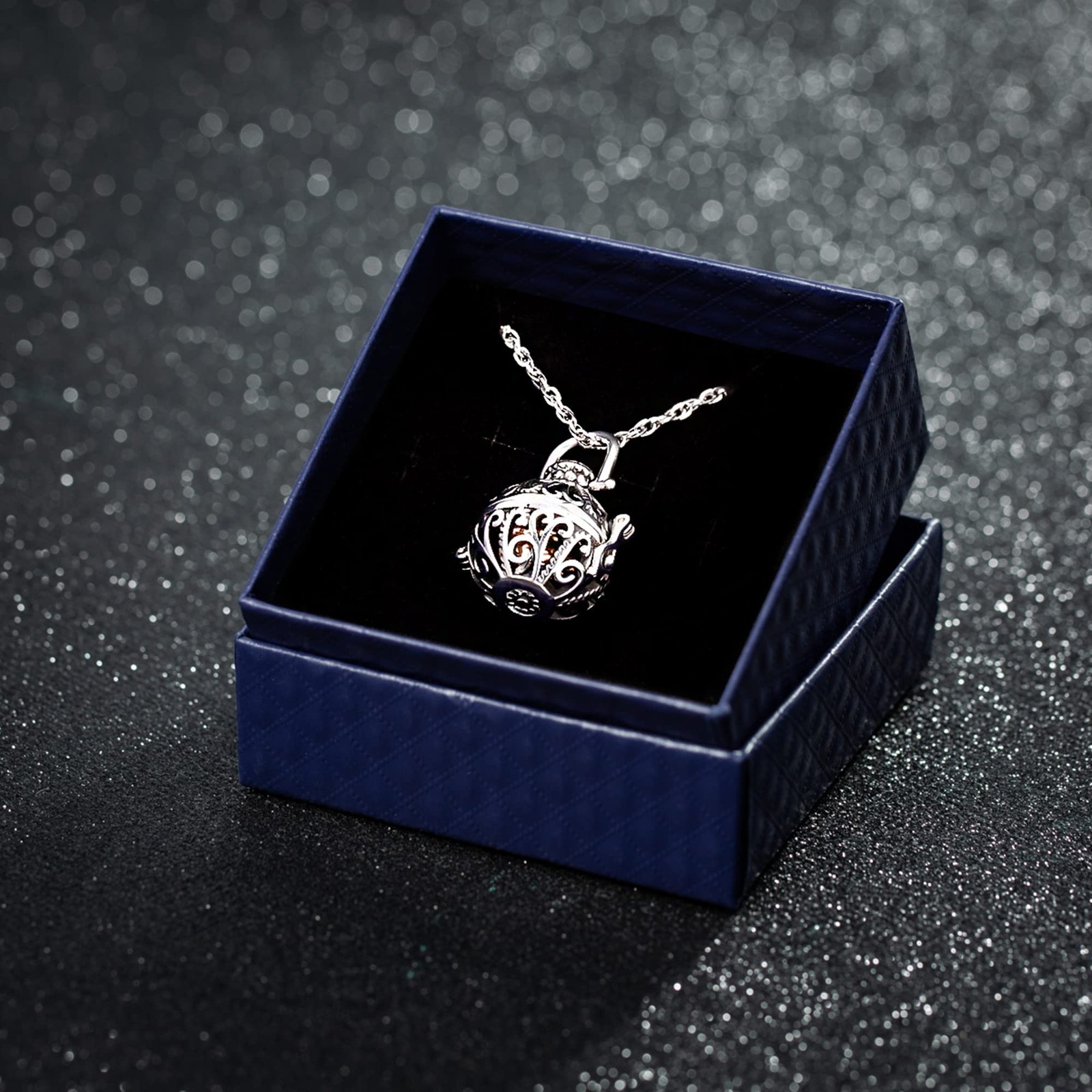 Cremation Urn Necklace with Inner Jar, Keepsake Locket Memorial Jewelry