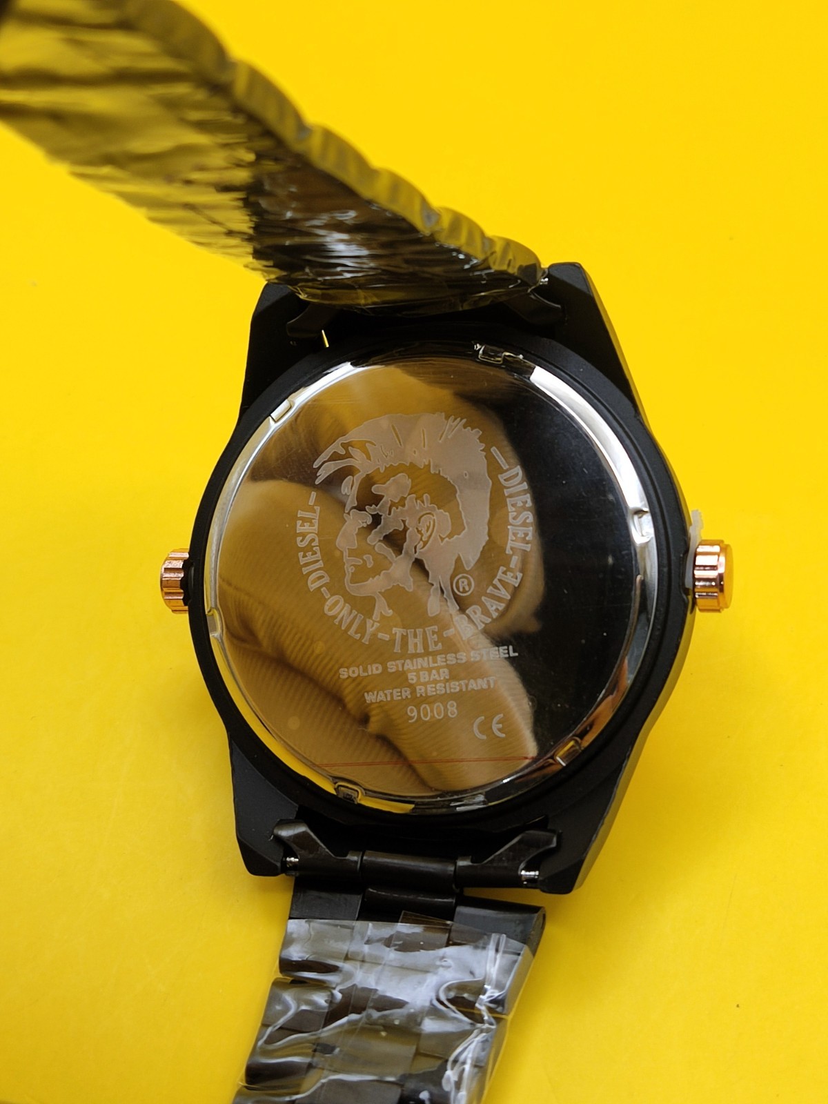 #Refurbished Diesel Only The Brave 3 Bar Dual Time Analog Men’s Wrist Watch
