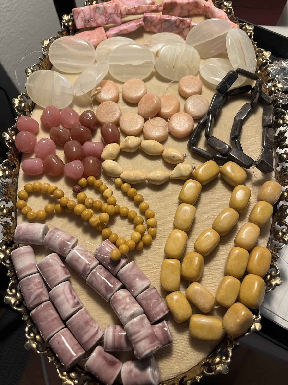 VTG To Modern Semi-Precious Gemstone Chunky Destash Lot For Jewelry/Craft Makers