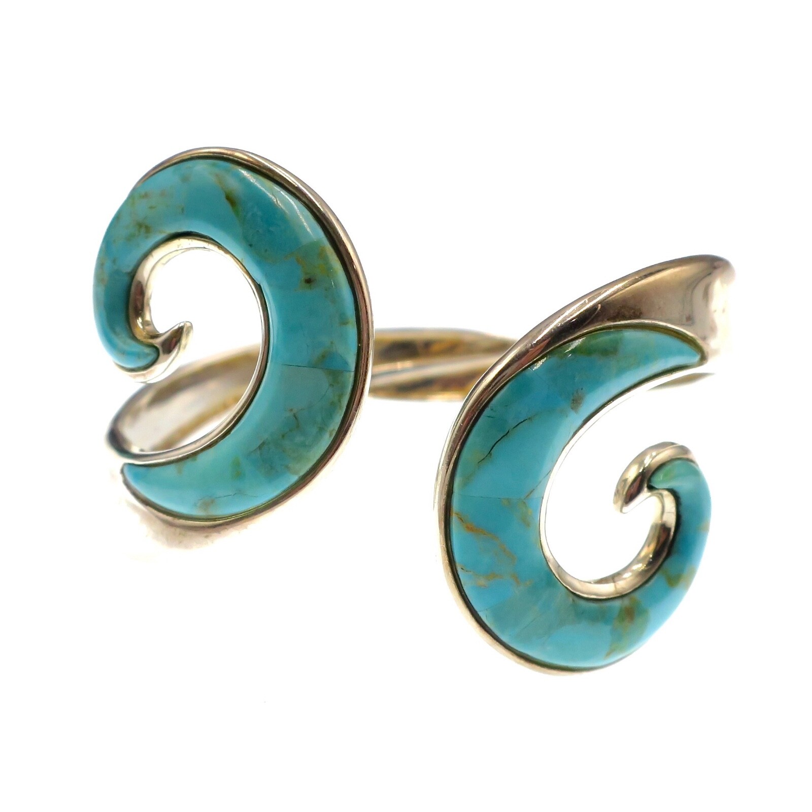 Desert Rose Trading Company Sterling Silver and Turquoise Cuff Bracelet 6-1/4 in