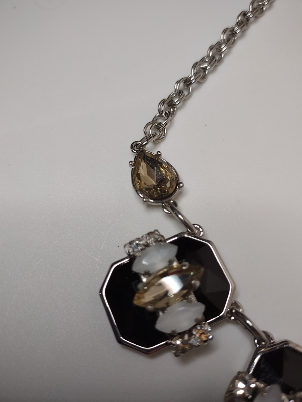 Heavy White House Black Market Necklace Adjustable 18 To 20 Inches Long