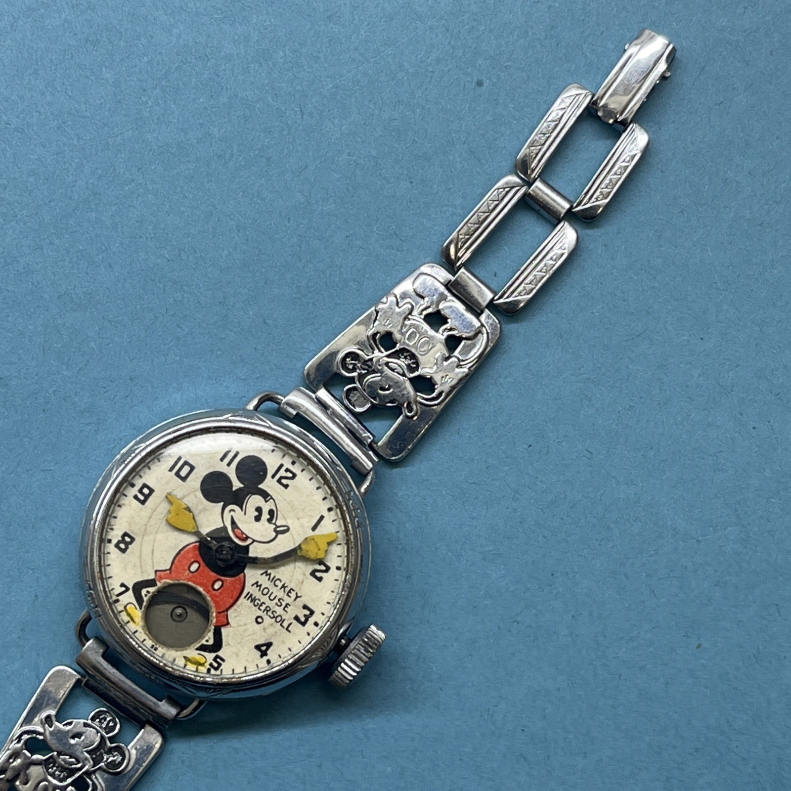 Rare Original 1933 Ingersoll Mickey Mouse Wrist Watch Disney Spares Repair