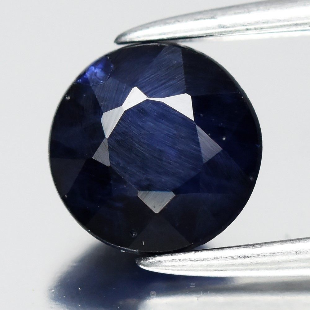 💎 0.95ct 5.7mm Round Blue Sapphire – Ceylon Gemstone