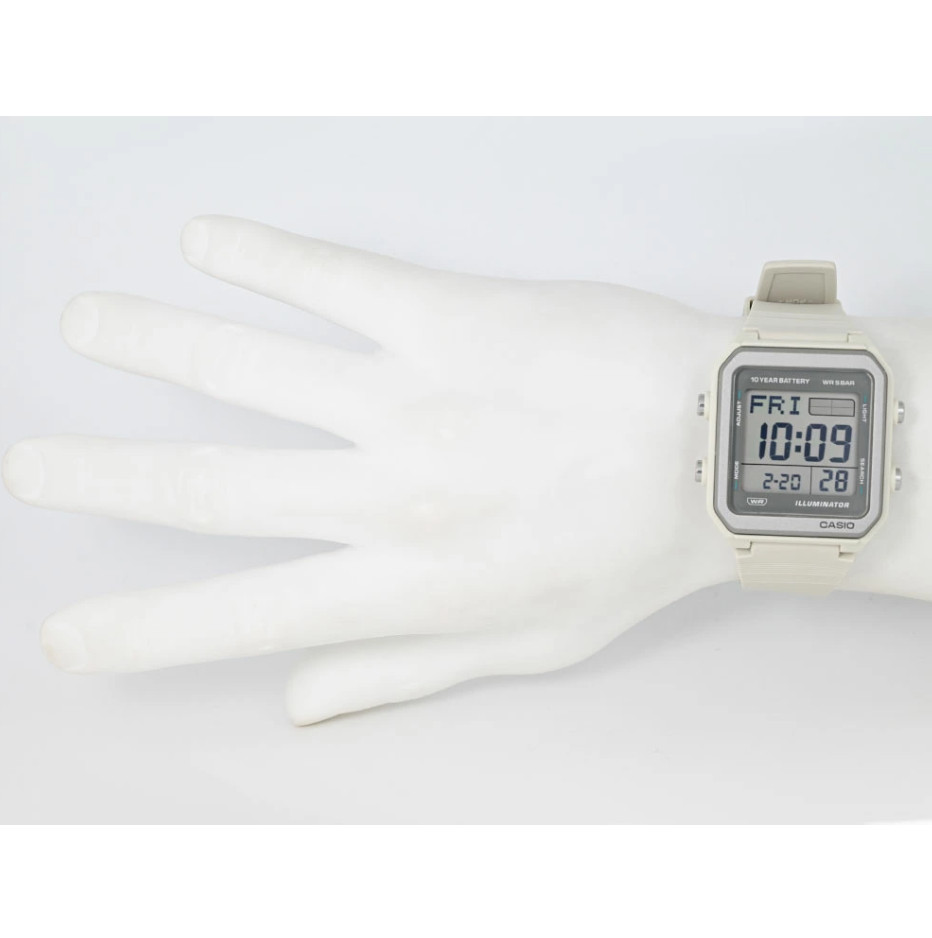 CASIO W-221H-8AJF Big LCD World Time 10 Year Battery WR50m Digital Watch New JPN