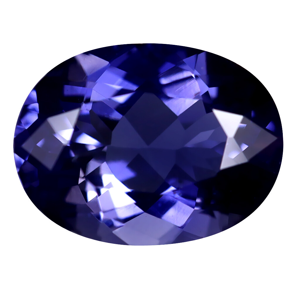 2.82 ct Fantastic Oval Cut (11 x 9 mm) (Un-Heated) Bluish Violet Iolite Gemstone