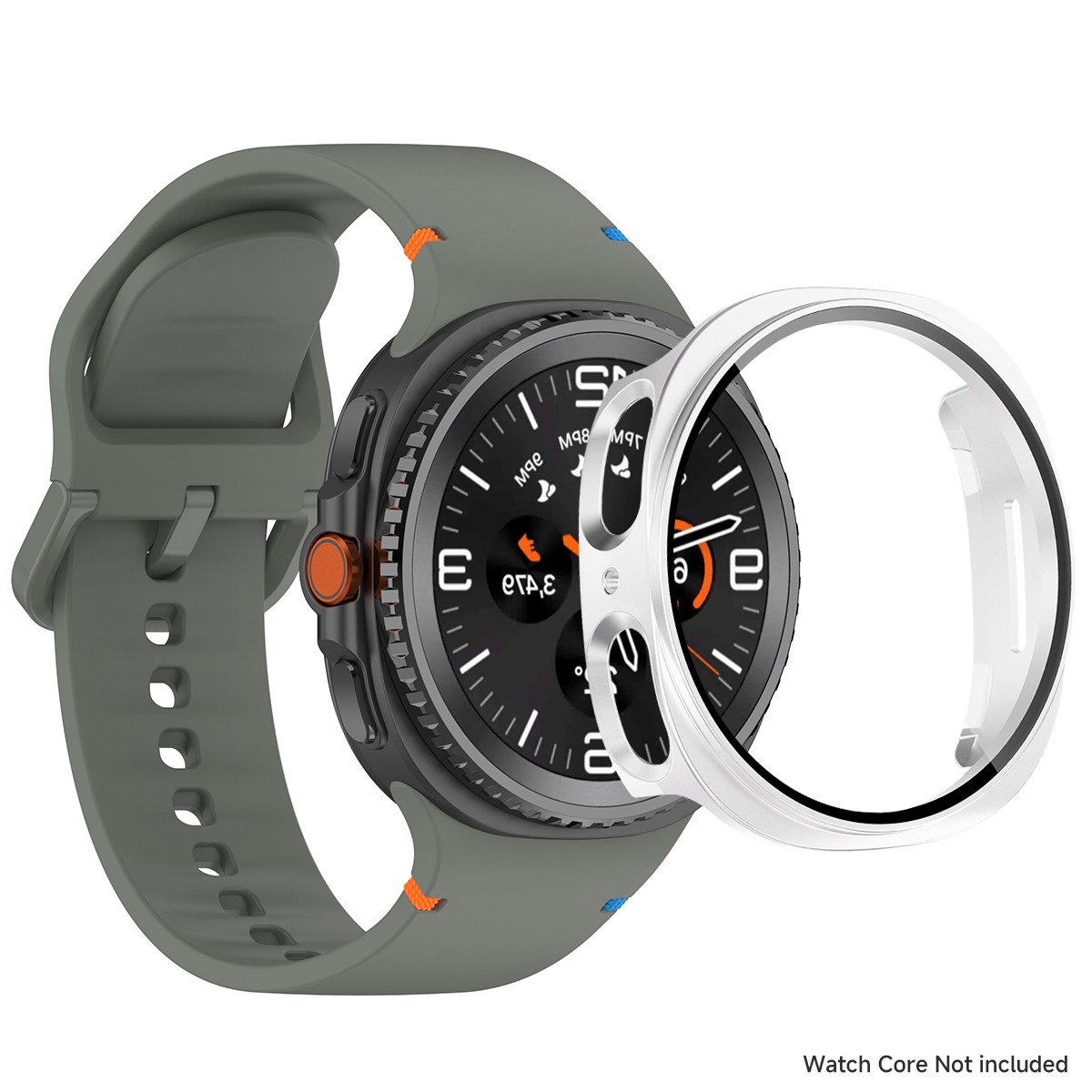 Silicone Watch Band Strap + Full Case Cover For Samsung Galaxy Watch 8 40/44mm