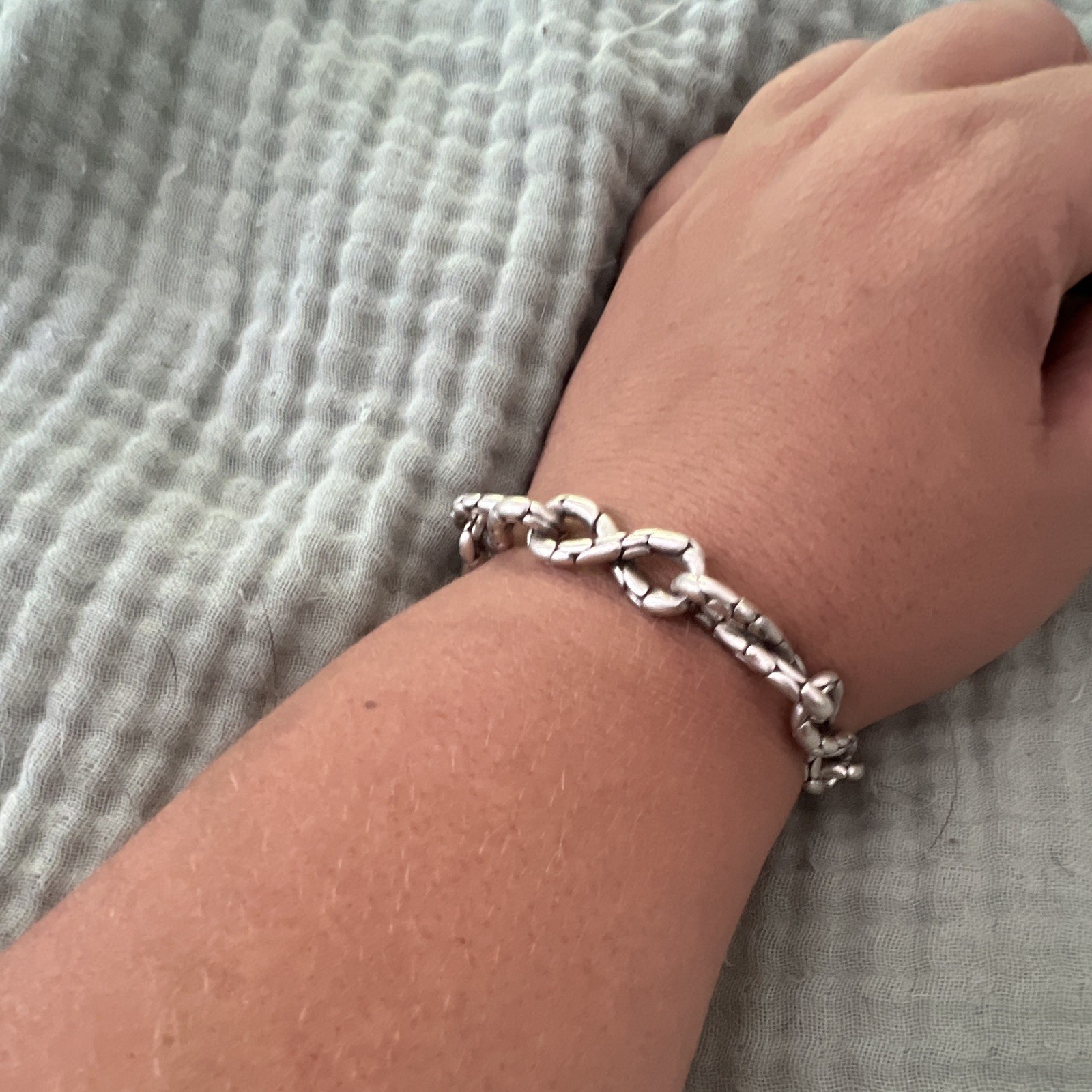 John Hardy Silver Bar Link Chain Bracelet, Chain Style, Metal, No Stone