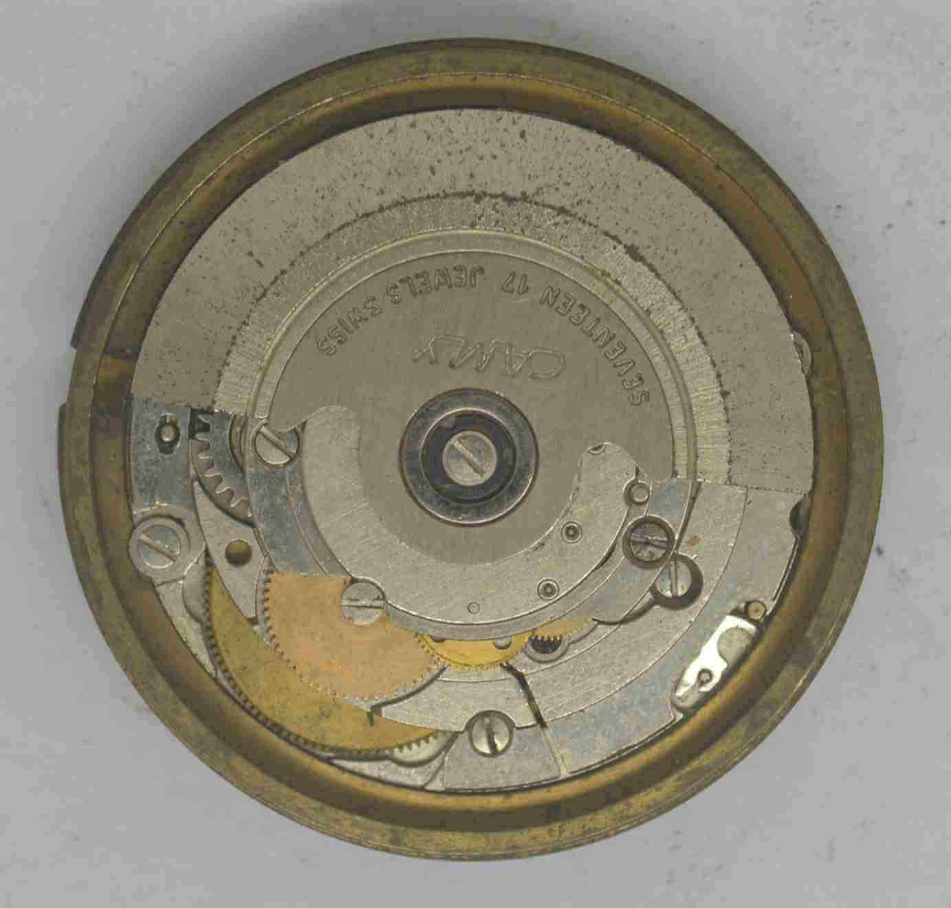 VTG CAMY SEA CLUB Movement & Dial. ETA 2879. For Parts