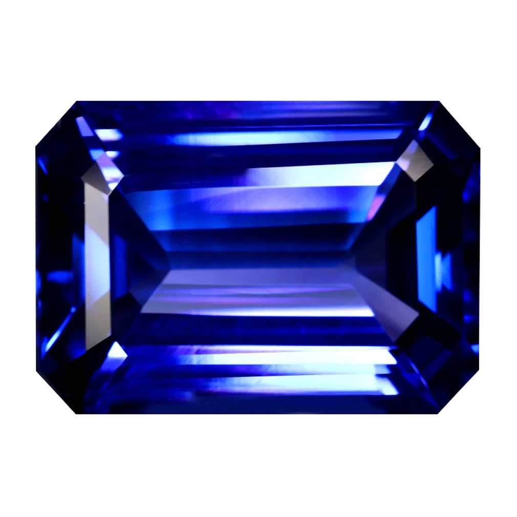 GIA Certified 13.45 ct AAAA Octagon (16.98 x 12.00 mm) Natural D’Block Tanzanite