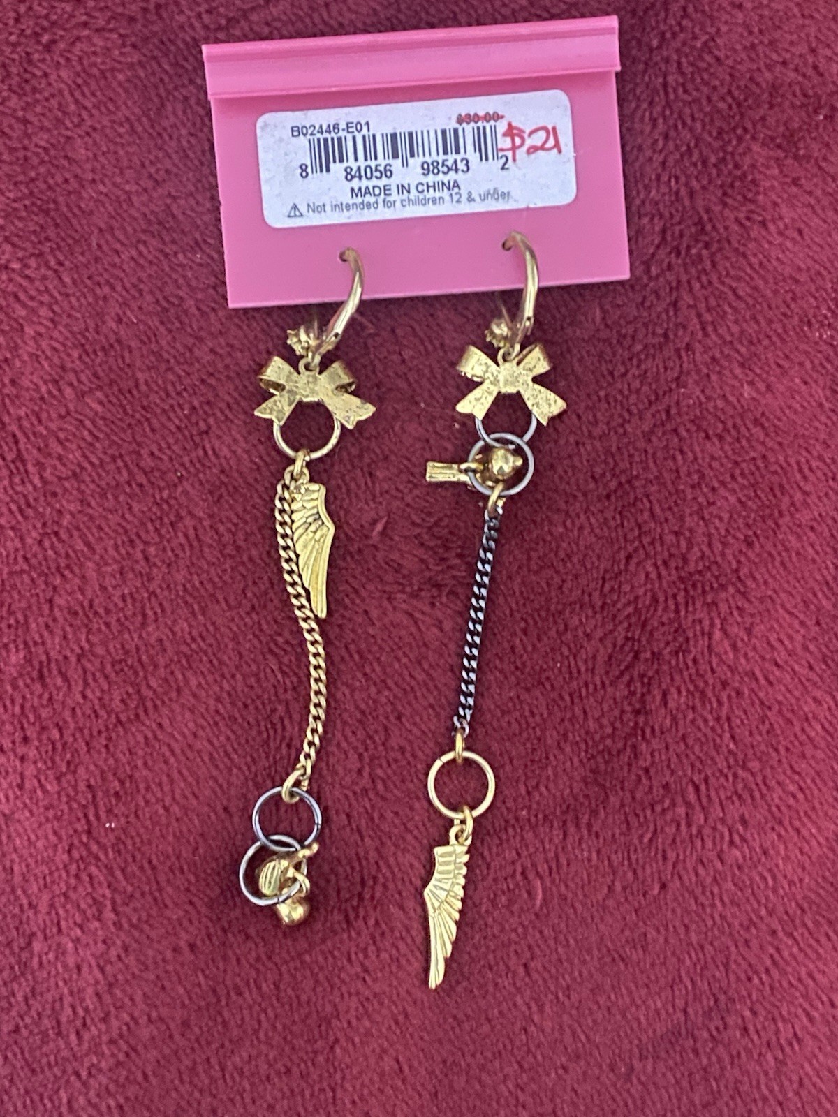 Betsey Johnson Dangly Earrings NWT