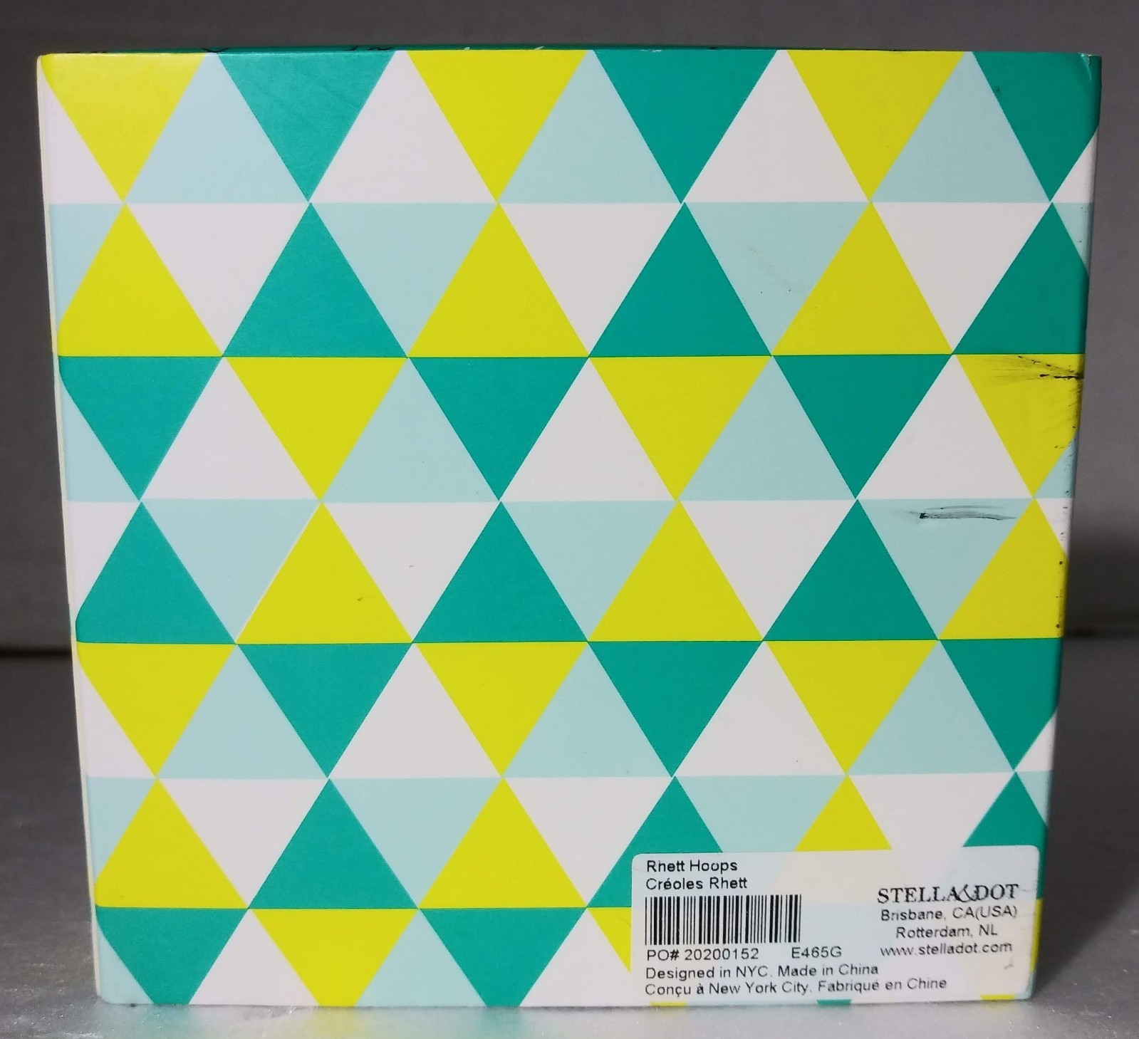 Stella & Dot Rhett Hoops Earrings – Silver & Gold – NIB –