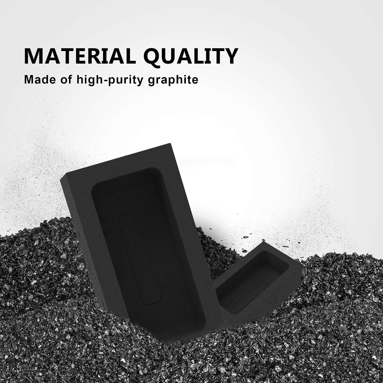 1kg 4-Piece Graphite Ingot Molds for Casting Metals | Metal melting & refinin…