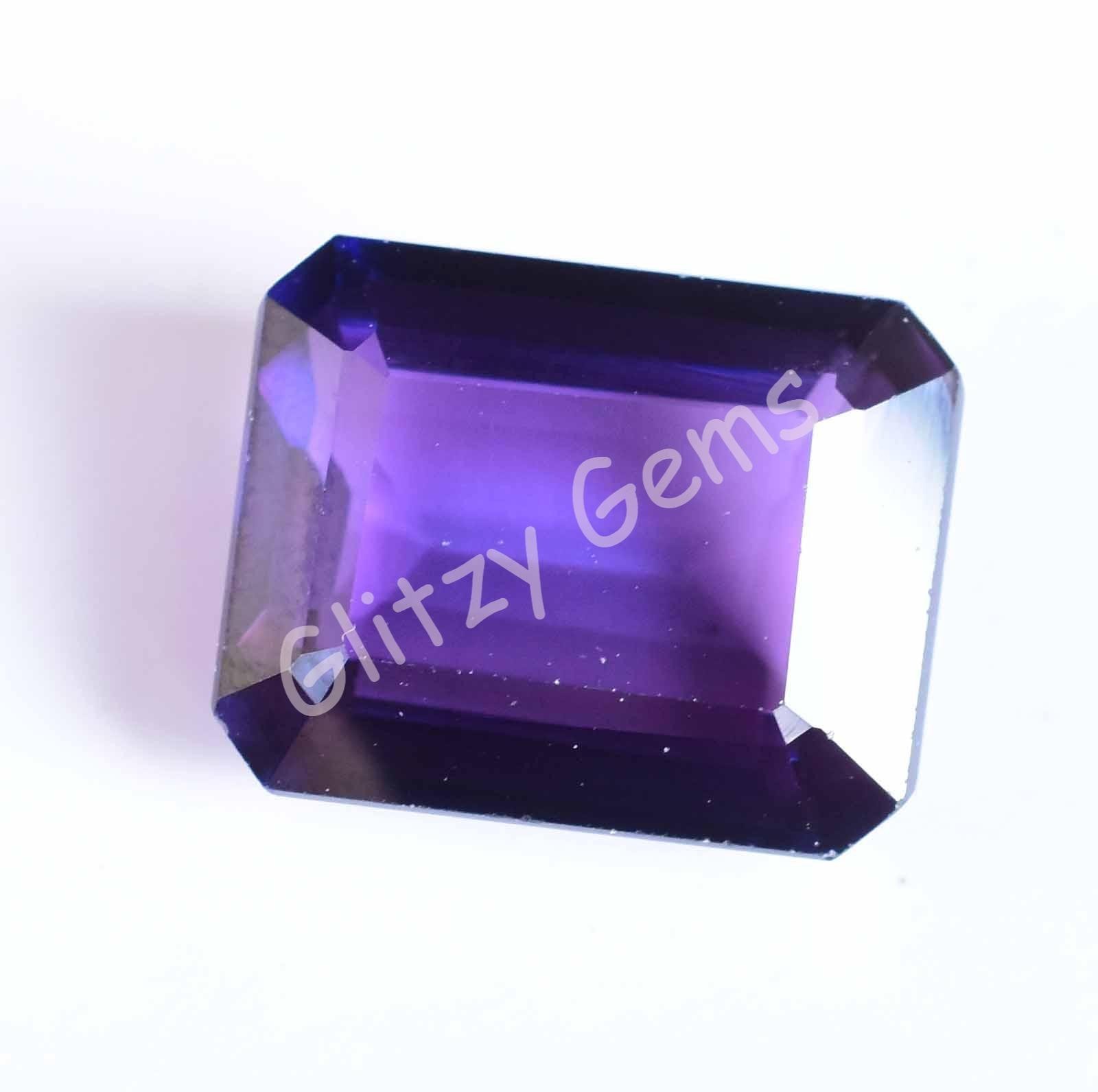 Natural Boysenberry Sapphire 12.95 Ct Emerald Certified Flawless Loose Gem