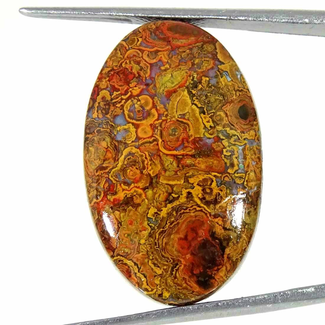 22.30Cts Natural Hungarian Agate Oval Cabochon Loose Gemstone