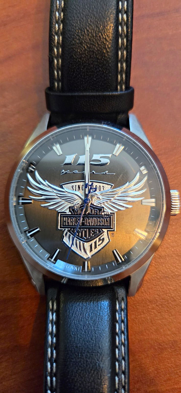Bulova Harley Davidson 115th Anniversary Men’s Quartz 45mm Watch 76A160