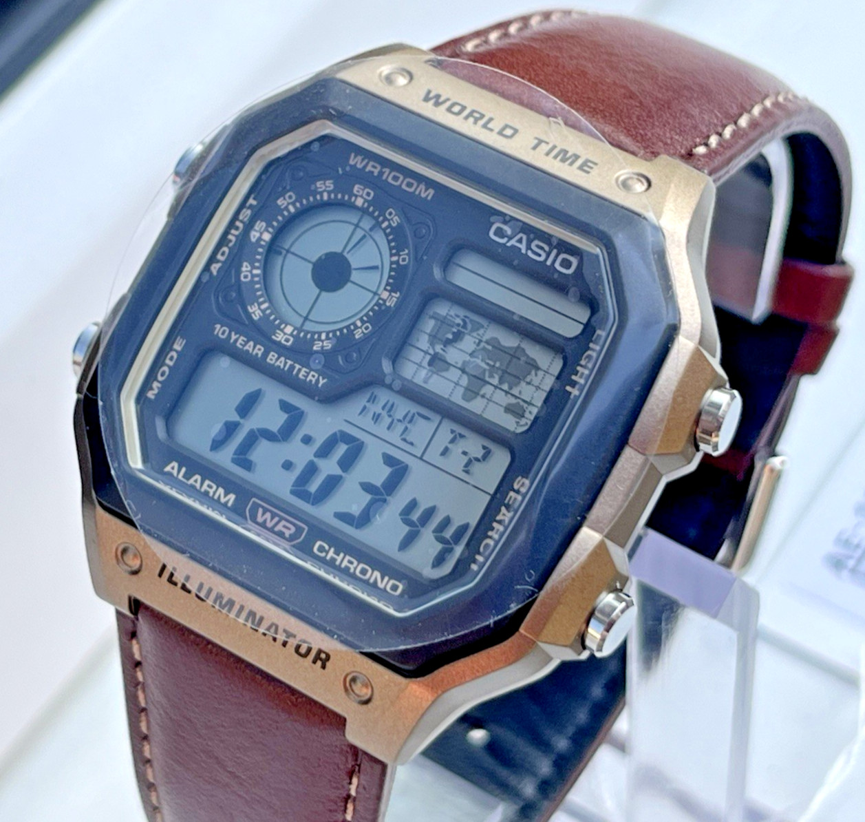 CASIO AE-1200WHL-5AVDF MENS ILLUMINATOR ROYALE BRONZE CHRONO DIGITAL WATCH *NEW*