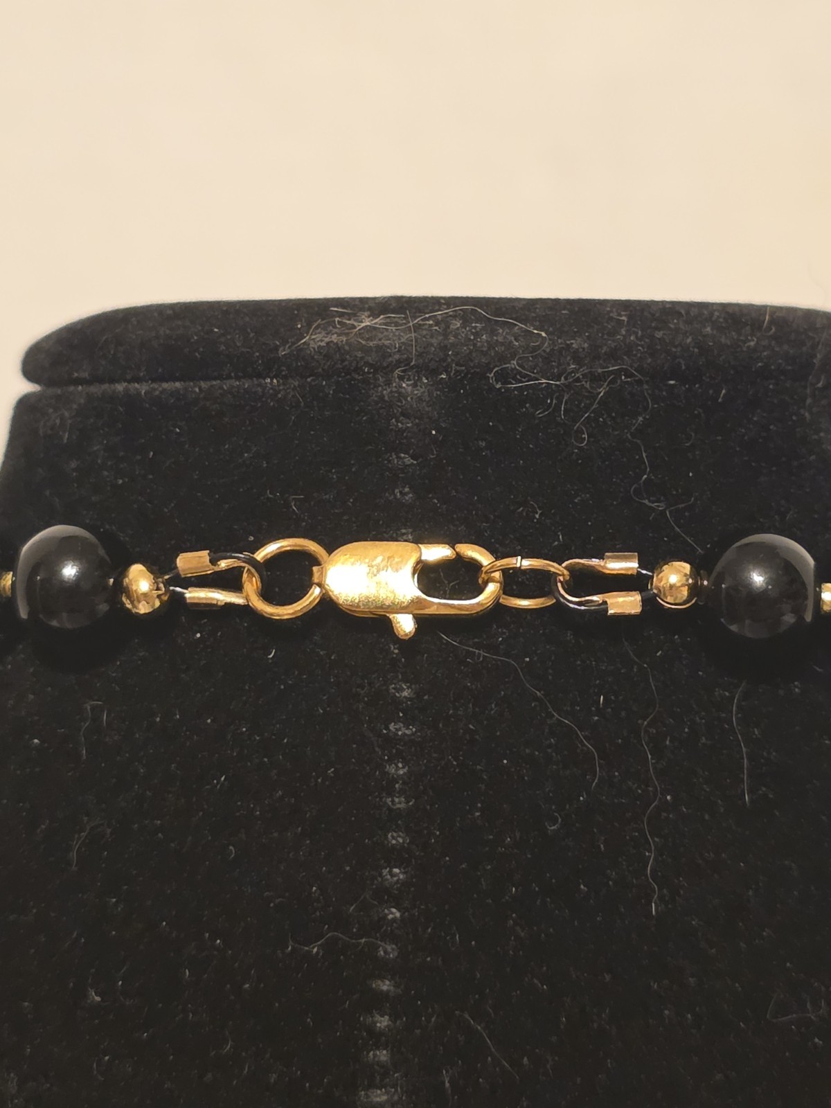 Handcrafted 18.5in Bkack Panther Jaguar Leopard Crystal Gold Necklace
