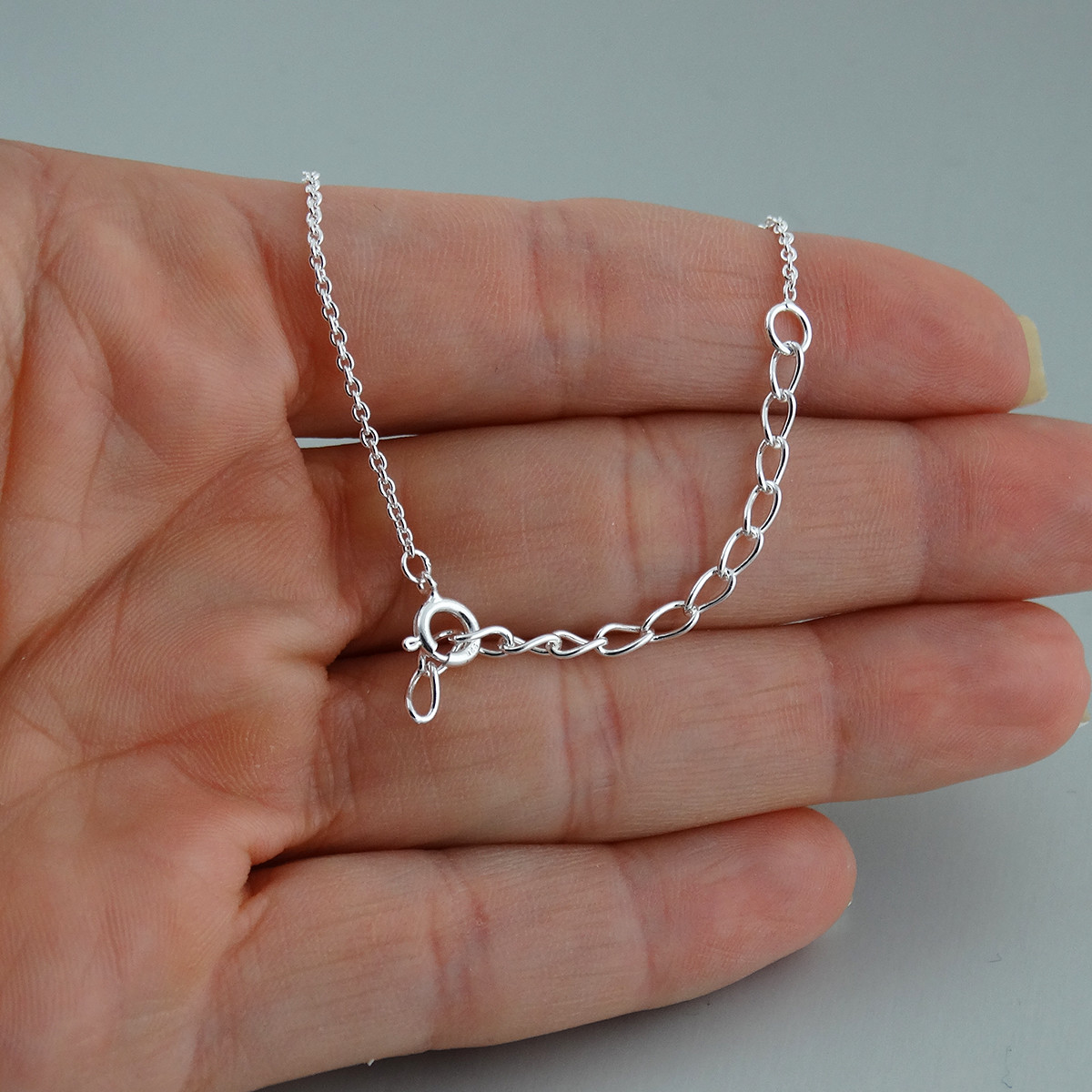 Stars Lariat Necklace – 925 Sterling Silver Star Outline Tiny Stars Polished New