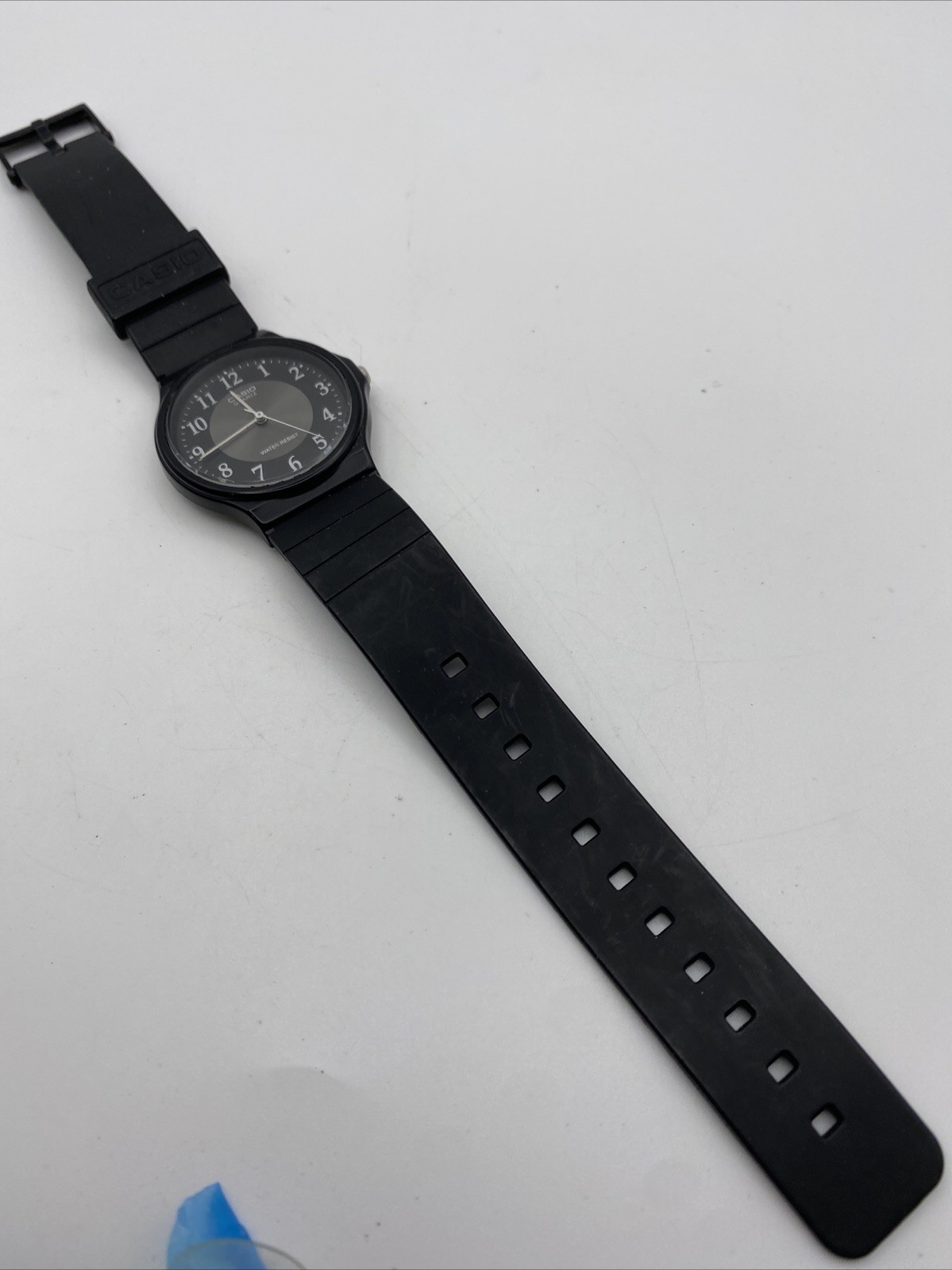 Casio MQ24-1B3, Classic Analog Watch, Black Resin, Black Dial, Water Resistant