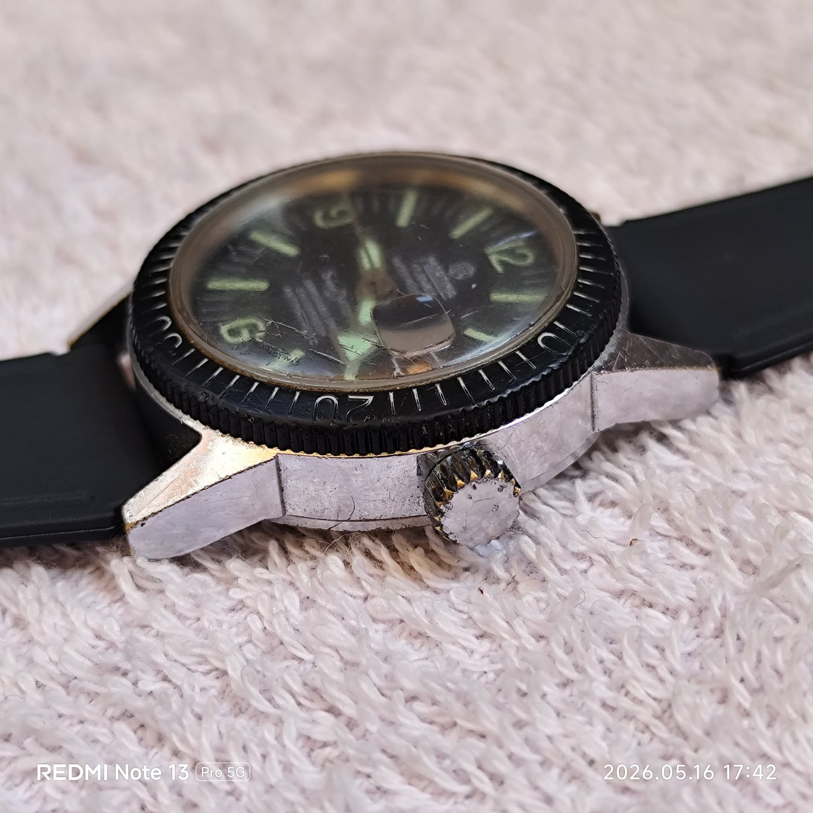 Vintage Mortima Super Datomatic 17 Jewels Mechanical Skindiver Watch – 1970s