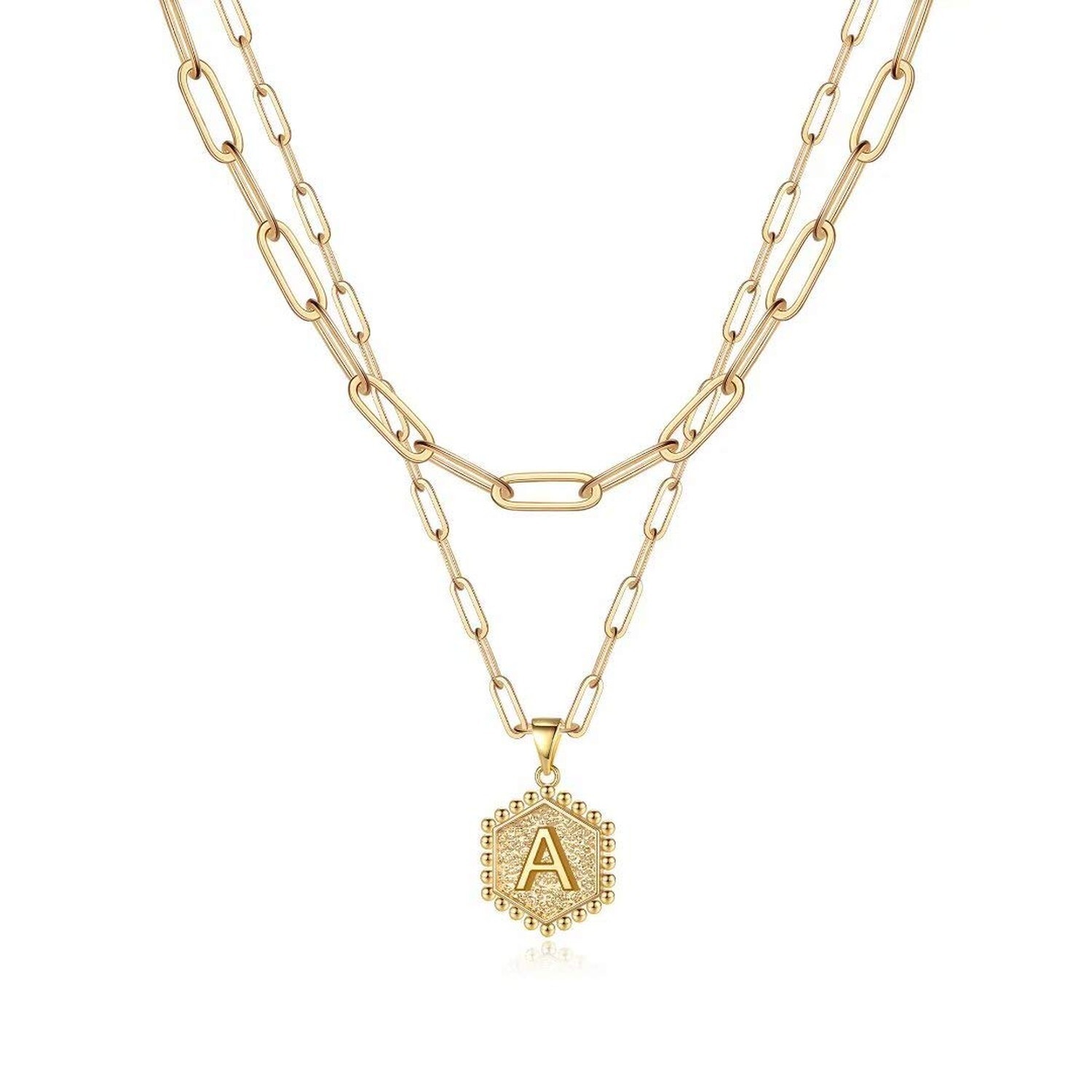 M MOOHAM Dainty Gold Necklace for Women – 14K Solid Gold Over Layering Neckla…