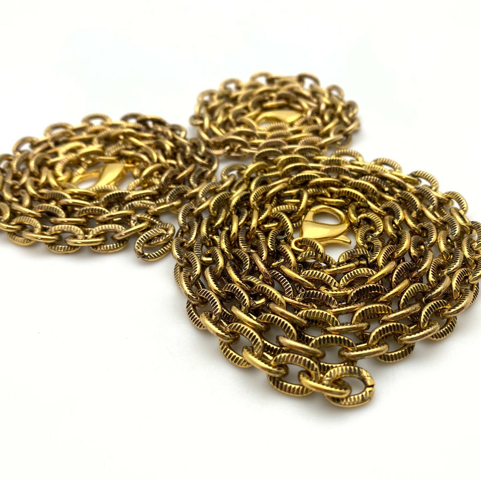 Brass Plated Gold Colored Heavy Duty Chain Necklace (FC51)