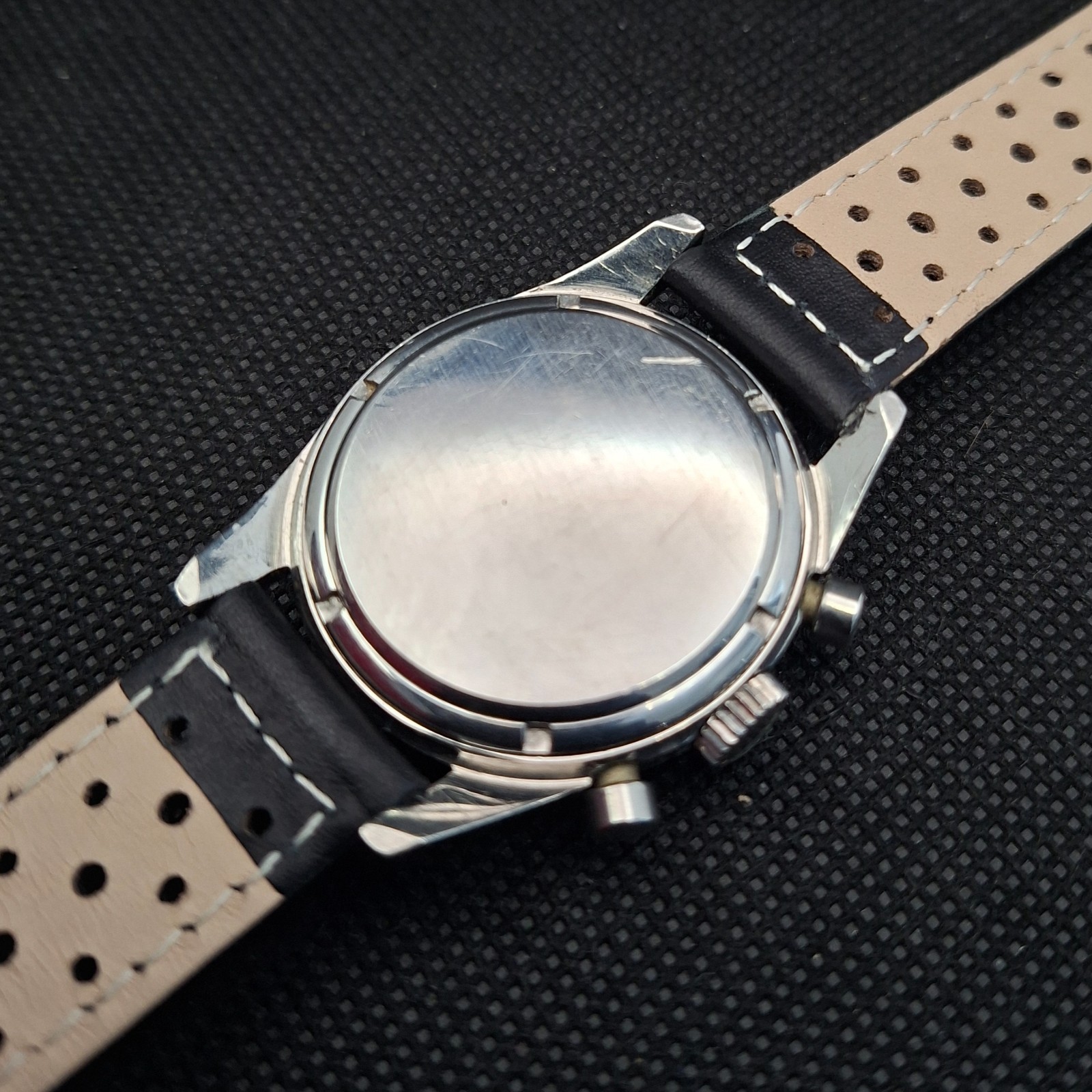 HEUER Carrera 45 Tachy ref.3647N 1st exec vintage 1965 Chronograph Valjoux 92