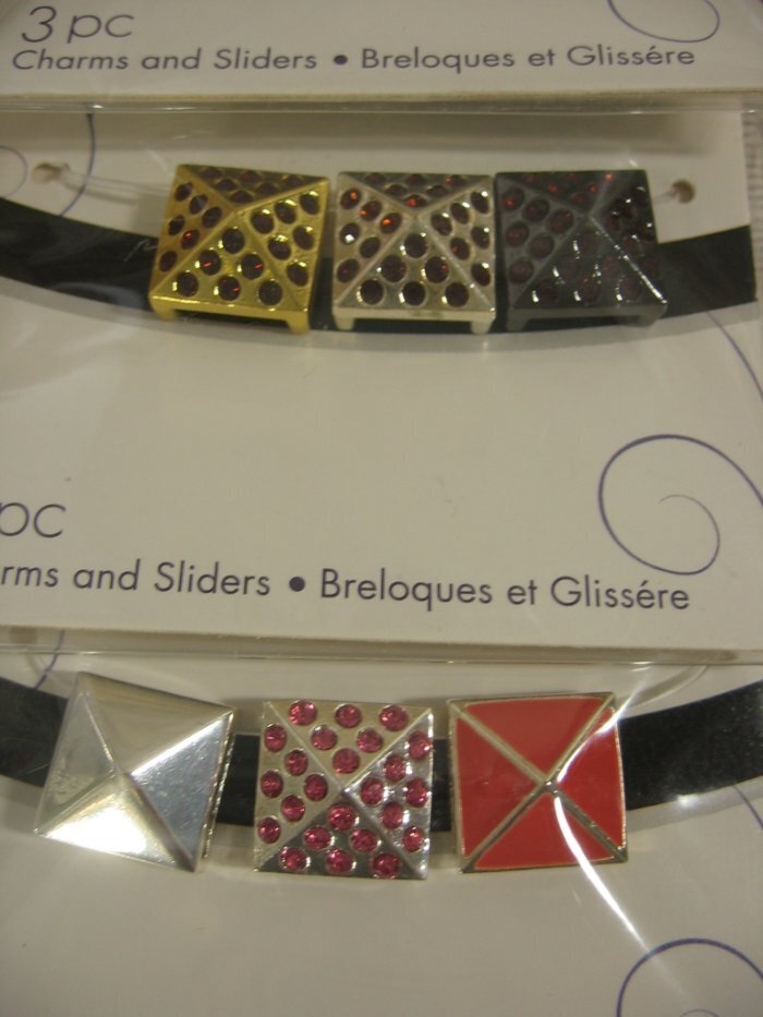NEW Slider Beads Charms & Bracelet Jewelry Lot Enamel Rhinestones 43 Pc.