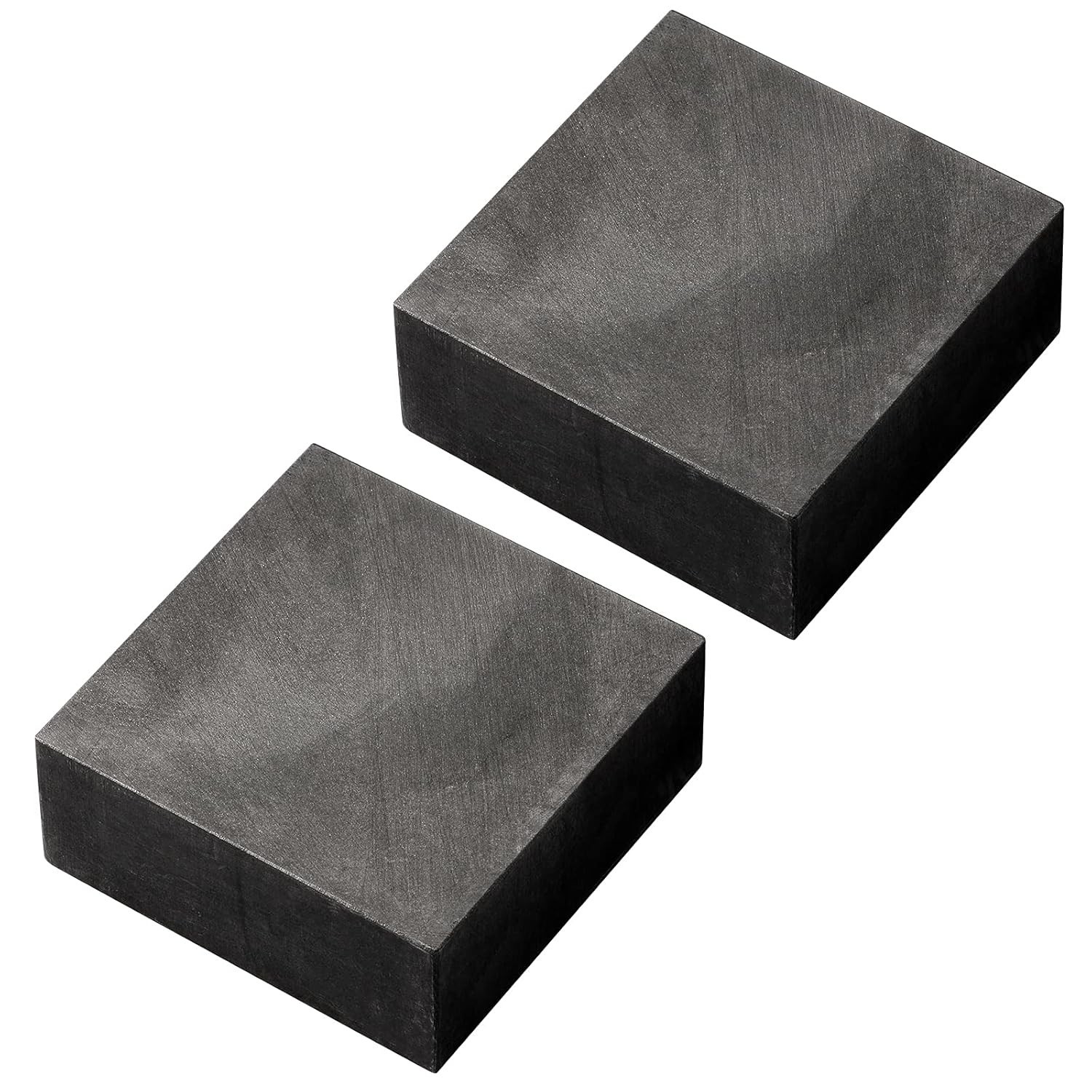 2 Packs Graphite Ingot Block 99.9% High Purity EDM Plate Gold,Silver