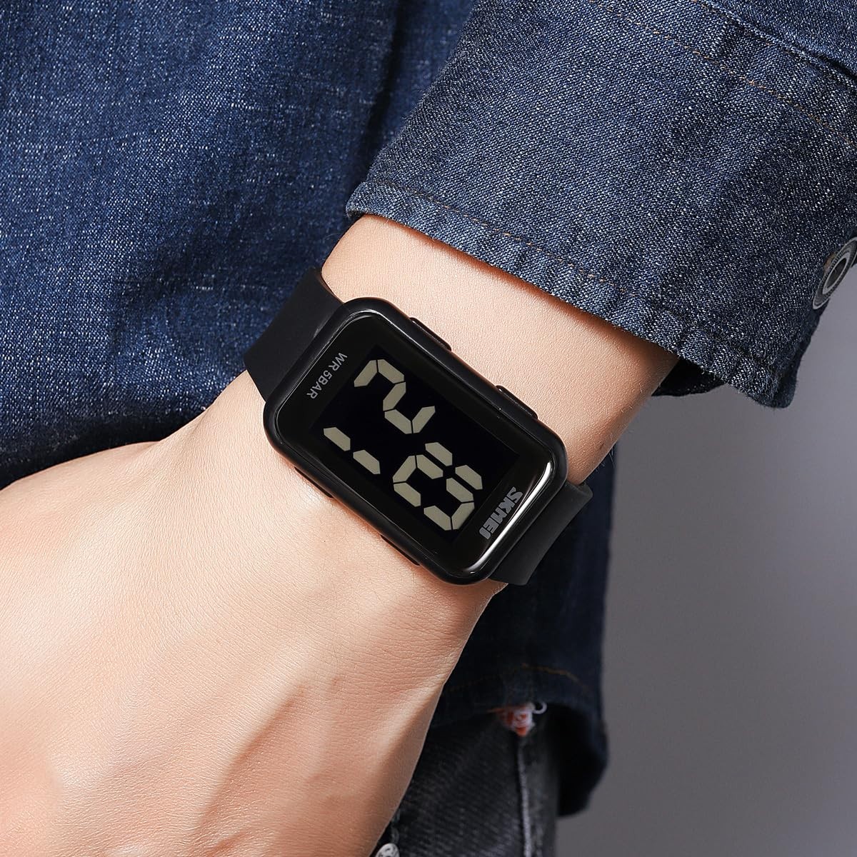 Large Display Waterproof Digital Watch for Men & Women – Stylish & Durable