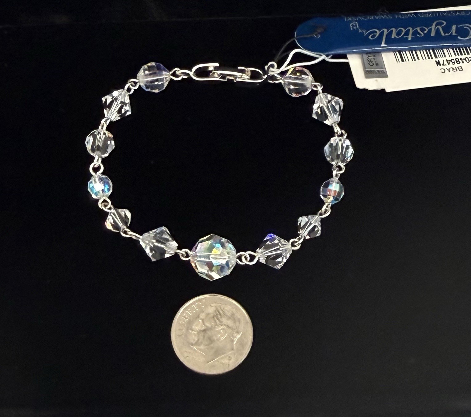 Givenchy Swarovski Crystal Beaded 7 Inch Bracelet – New With Tags – Size Small