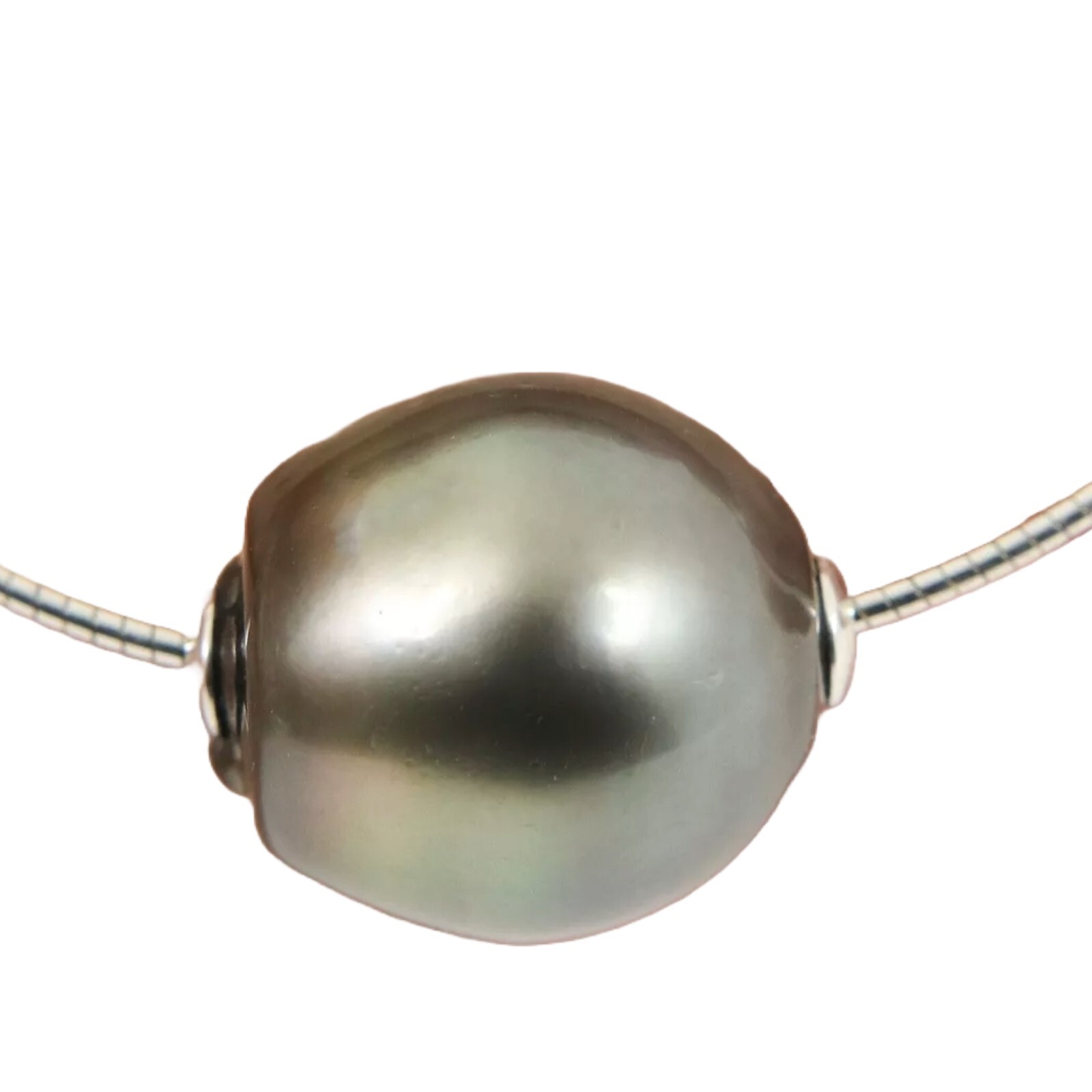 Enormous 15.2*17.8mm South Sea Tahitian Pearl Focal Bead, 18K Solid Gold #P6191