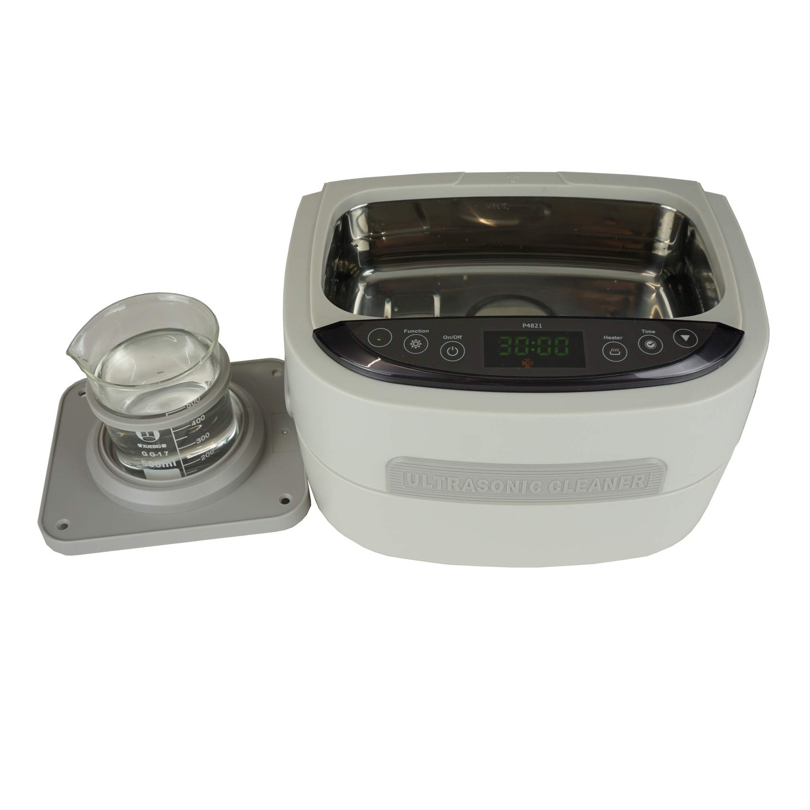 Ultrasonic Cleaner P4821, 2.6Qt/2.5 L, 60W ultrasonic Stack transducer, with …