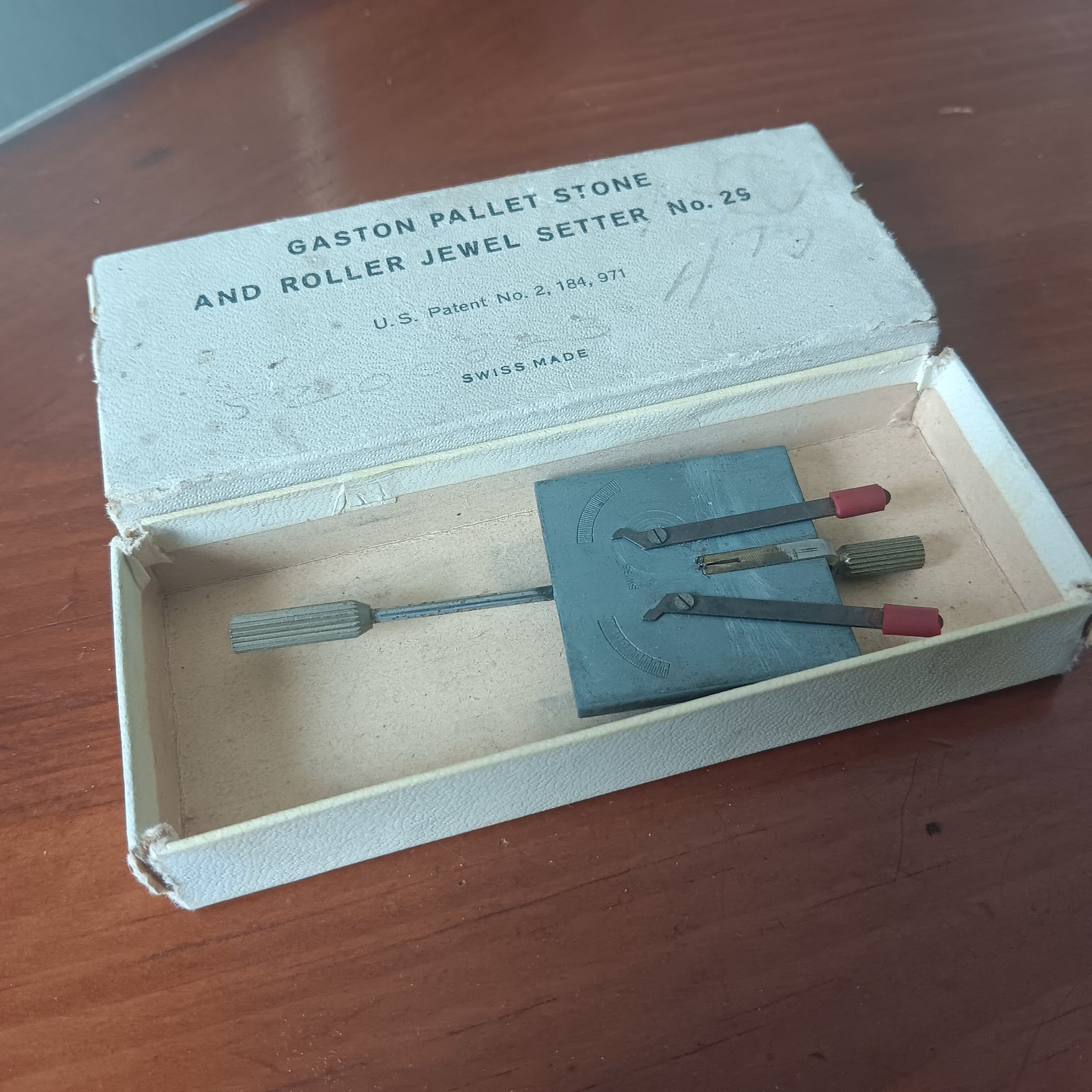 Vintage Gaston No. 29 Pallet Stone And Roller Jewel Setter