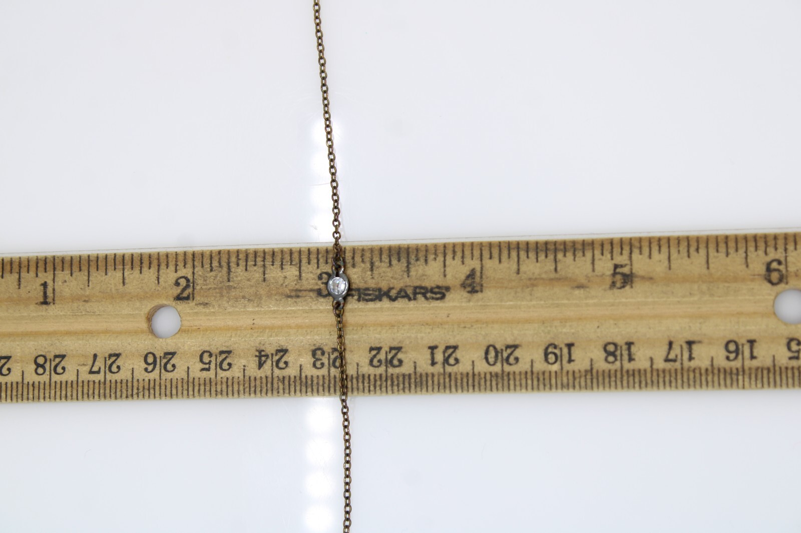 Frieda Rothman Sterling Silver Signature Four Point Station Necklace 8.8 Grams