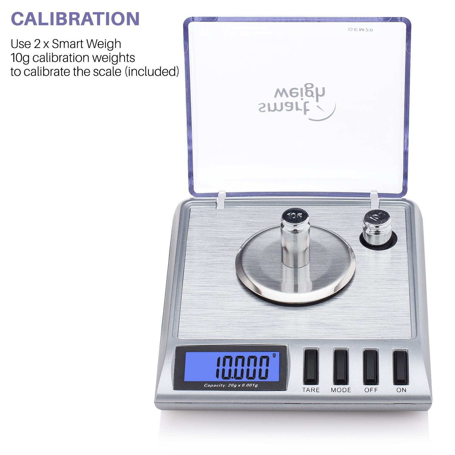Smart Weigh GEM20-20g x 0.001 grams, High Precision Digital Milligram Jewelry…