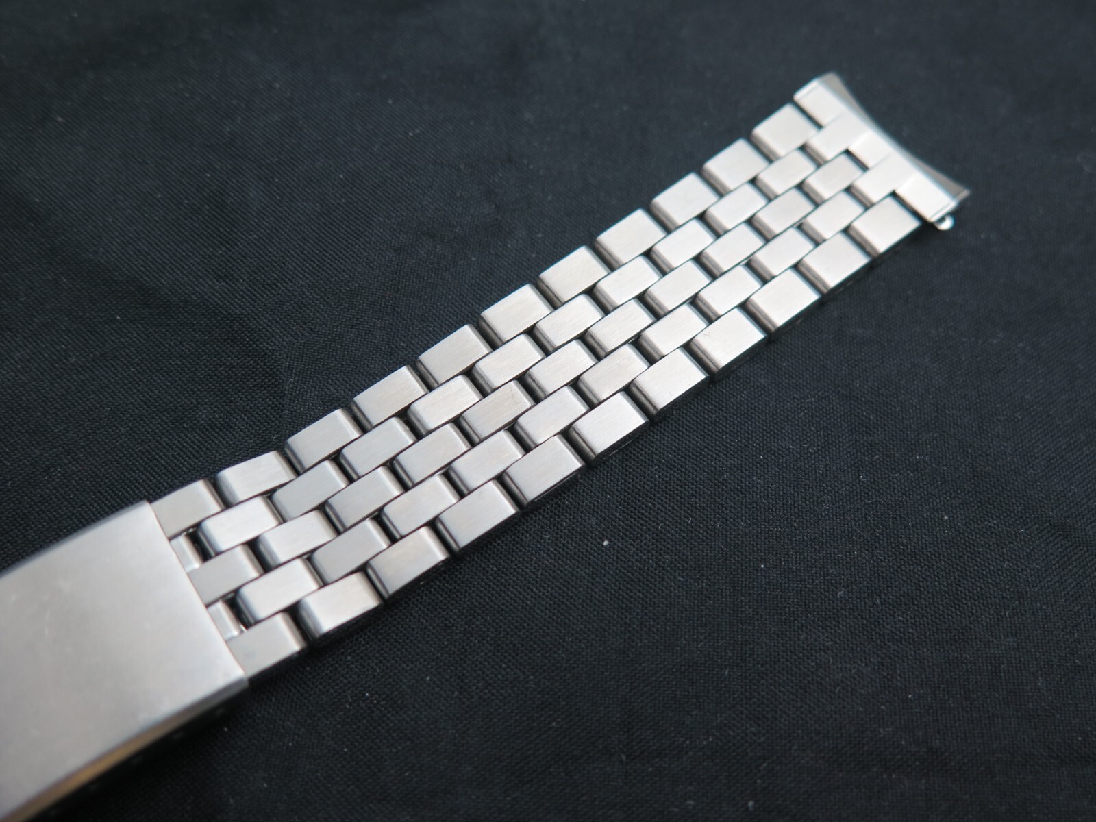 Vintage 19mm STL Stelux Flat Brick Quality Watch Bracelet 1040 NOS 1960s